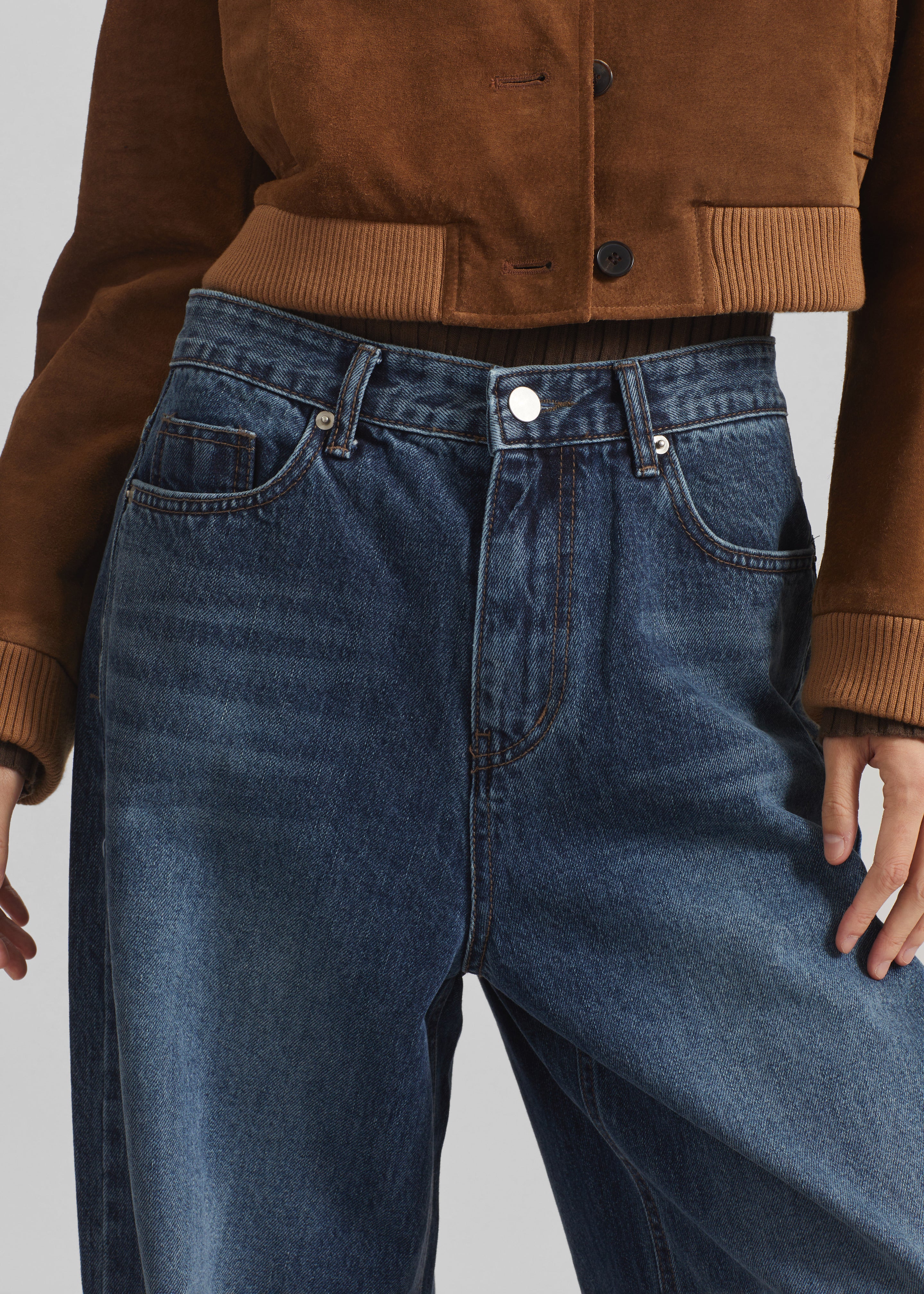 Larvik Wide Jeans - Medium Wash – The Frankie Shop