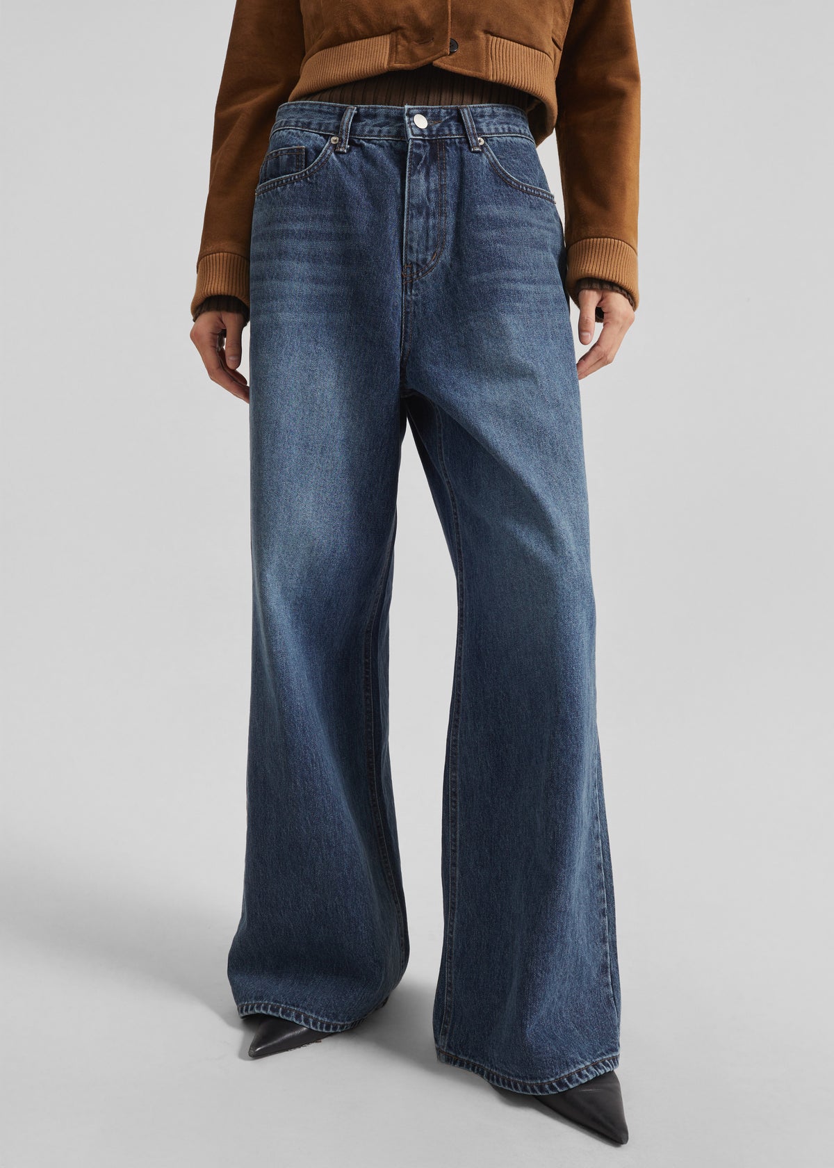 Larvik Wide Jeans - Medium Wash