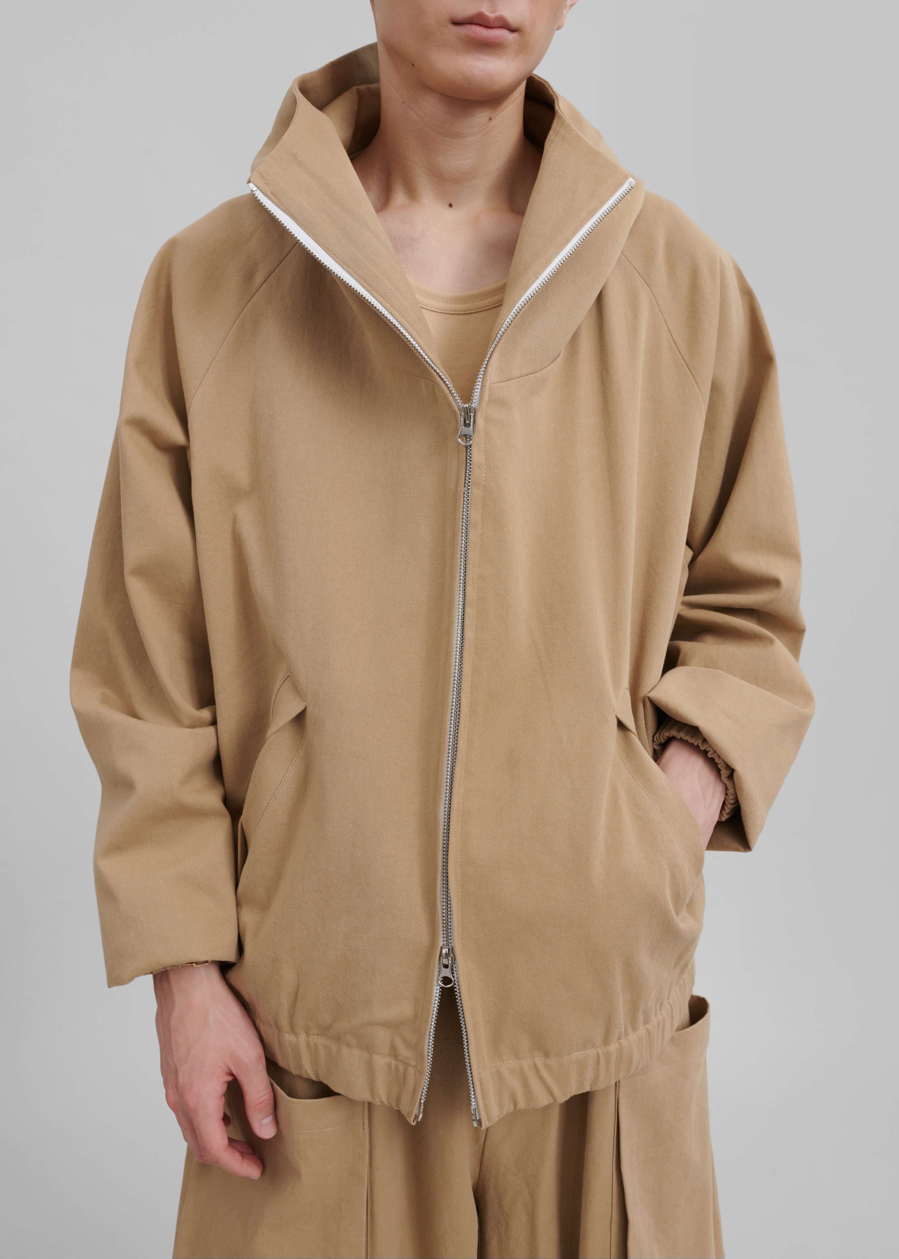 Lauri Hooded Jacket - Beige - 9