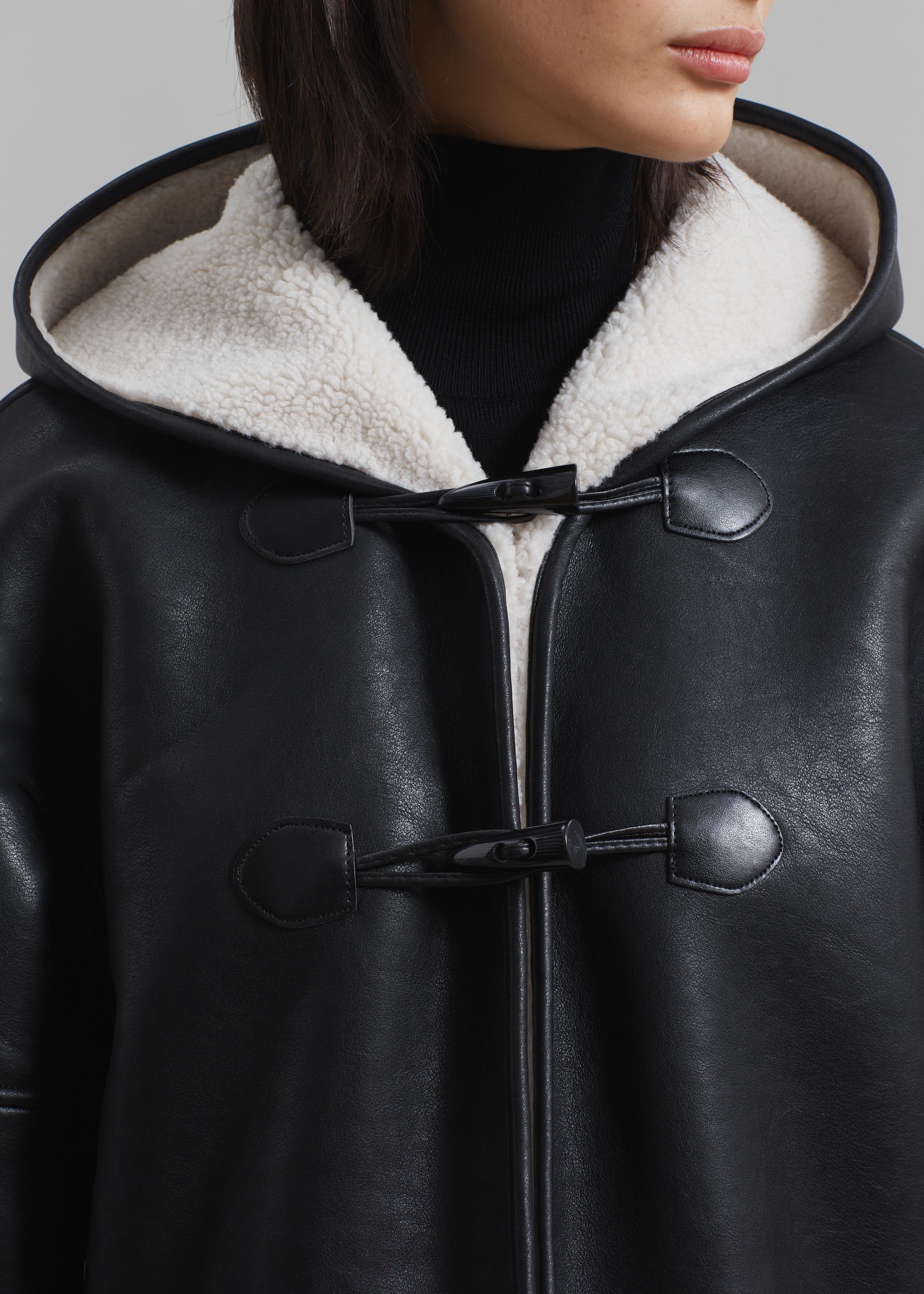 Laurie Faux Leather Jacket - Black - 3