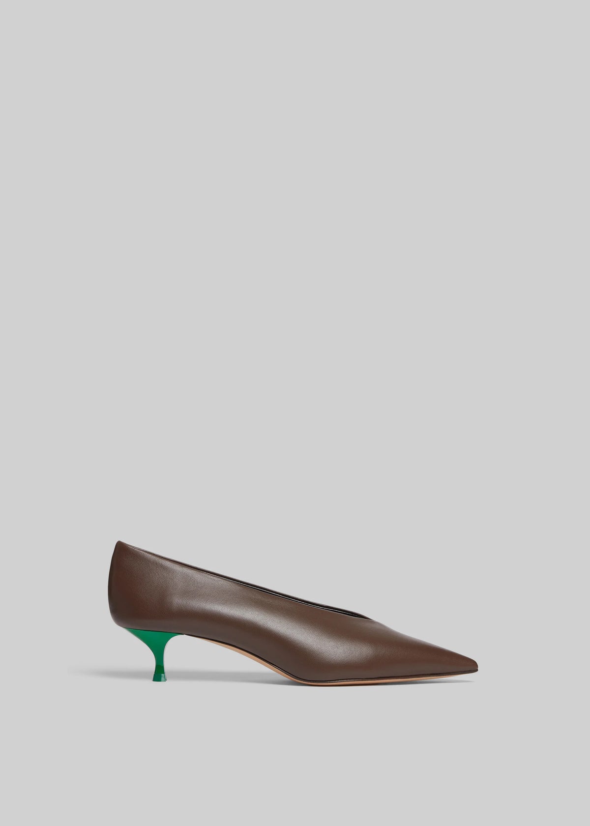 Le Monde Beryl Babouche Kitten Heels - Chocolate - 2