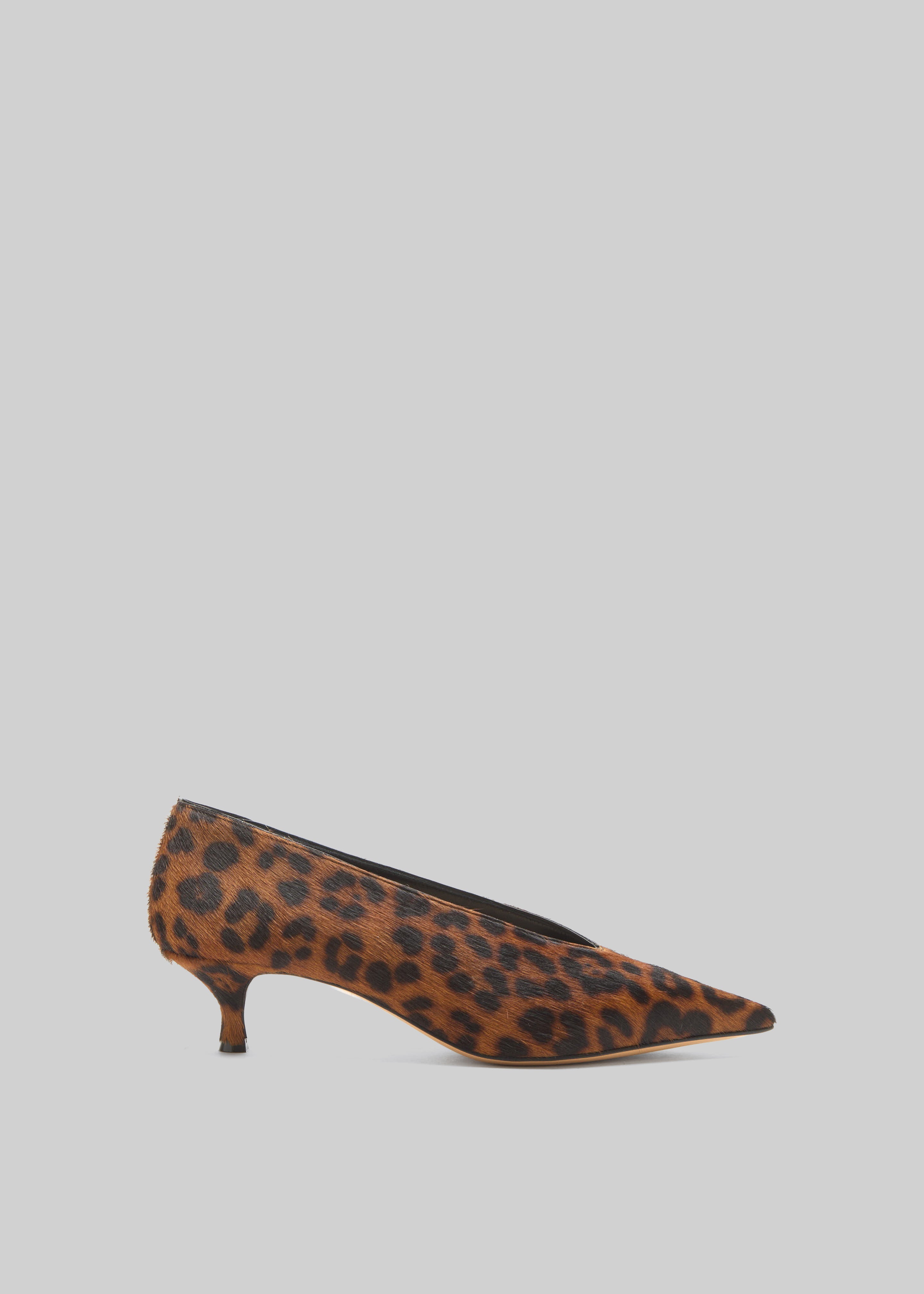 Le Monde Beryl Babouche Kitten Heels - Leopard - 4