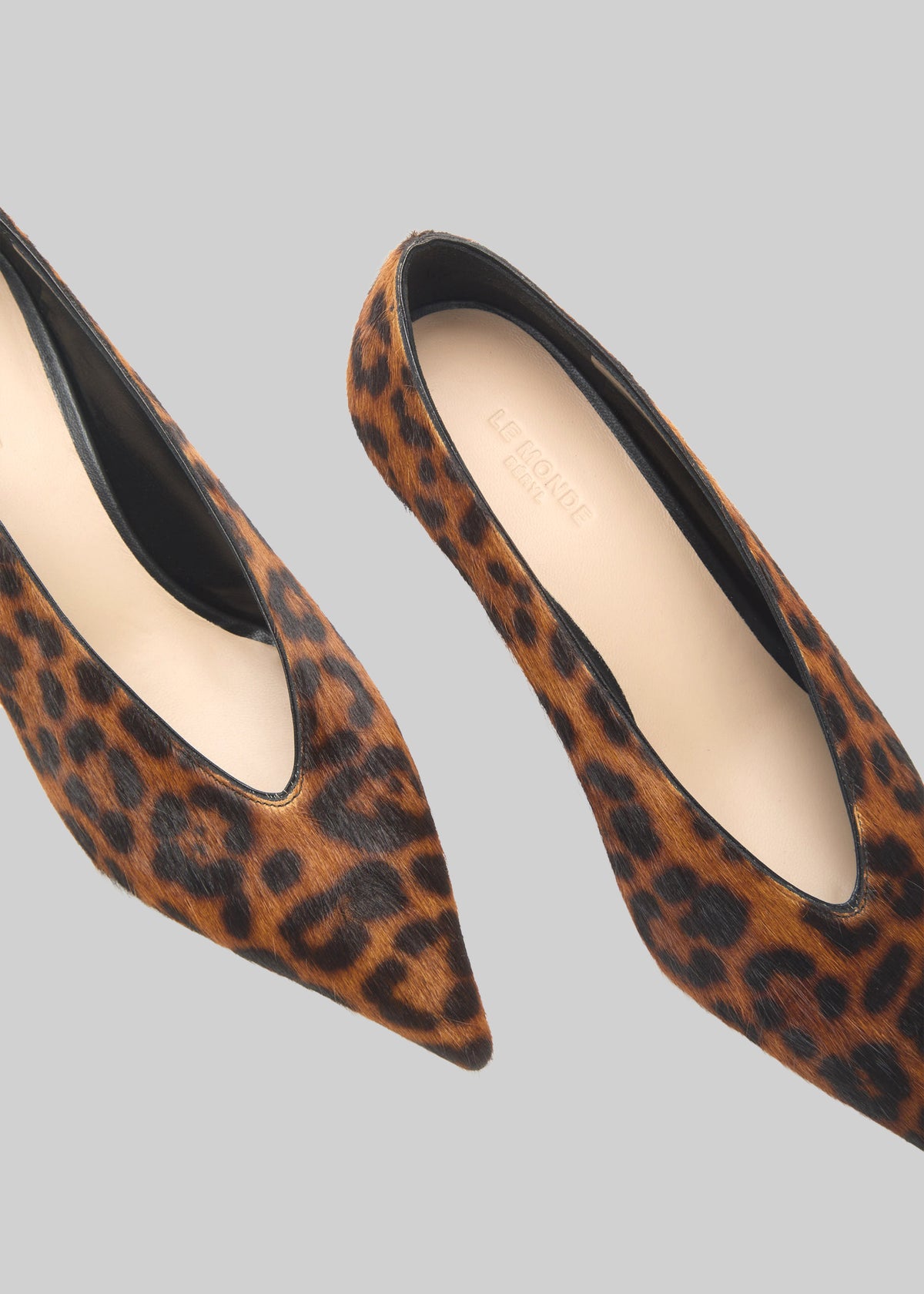 Le Monde Beryl Babouche Kitten Heels - Leopard - 3