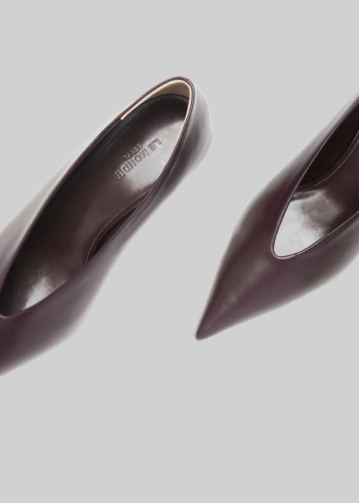 Le Monde Beryl Babouche Kitten Heels - Matte Plum