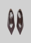 Le Monde Beryl Babouche Kitten Heels - Matte Plum