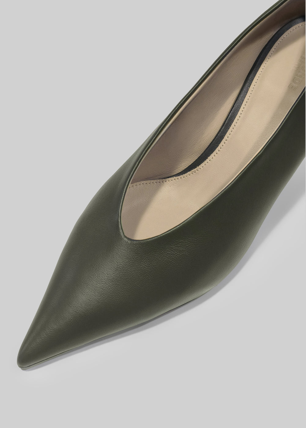 Le Monde Beryl Babouche Kitten Heels - Military - 1
