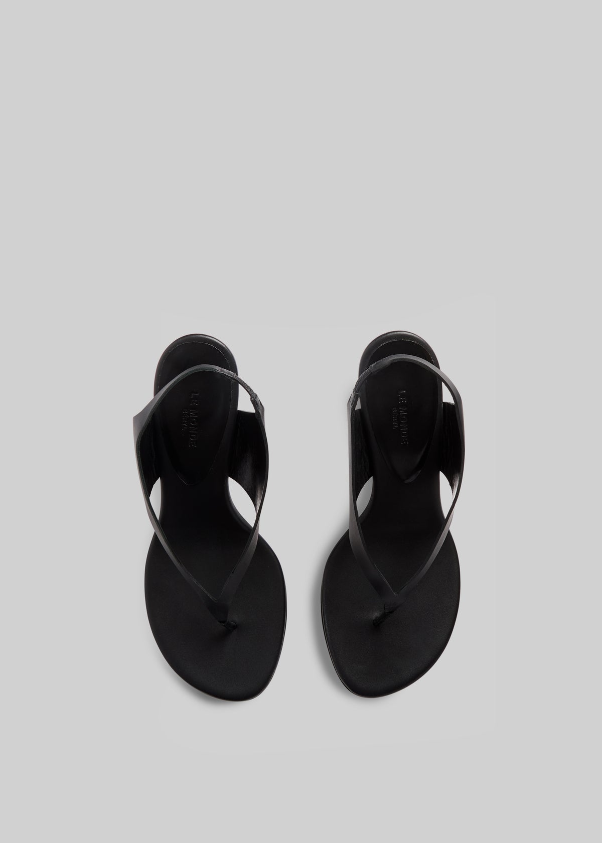 Le Monde Beryl Langley Thong Wedges - Black - 3