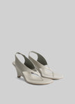 Le Monde Beryl Langley Thong Wedges - New Pearl
