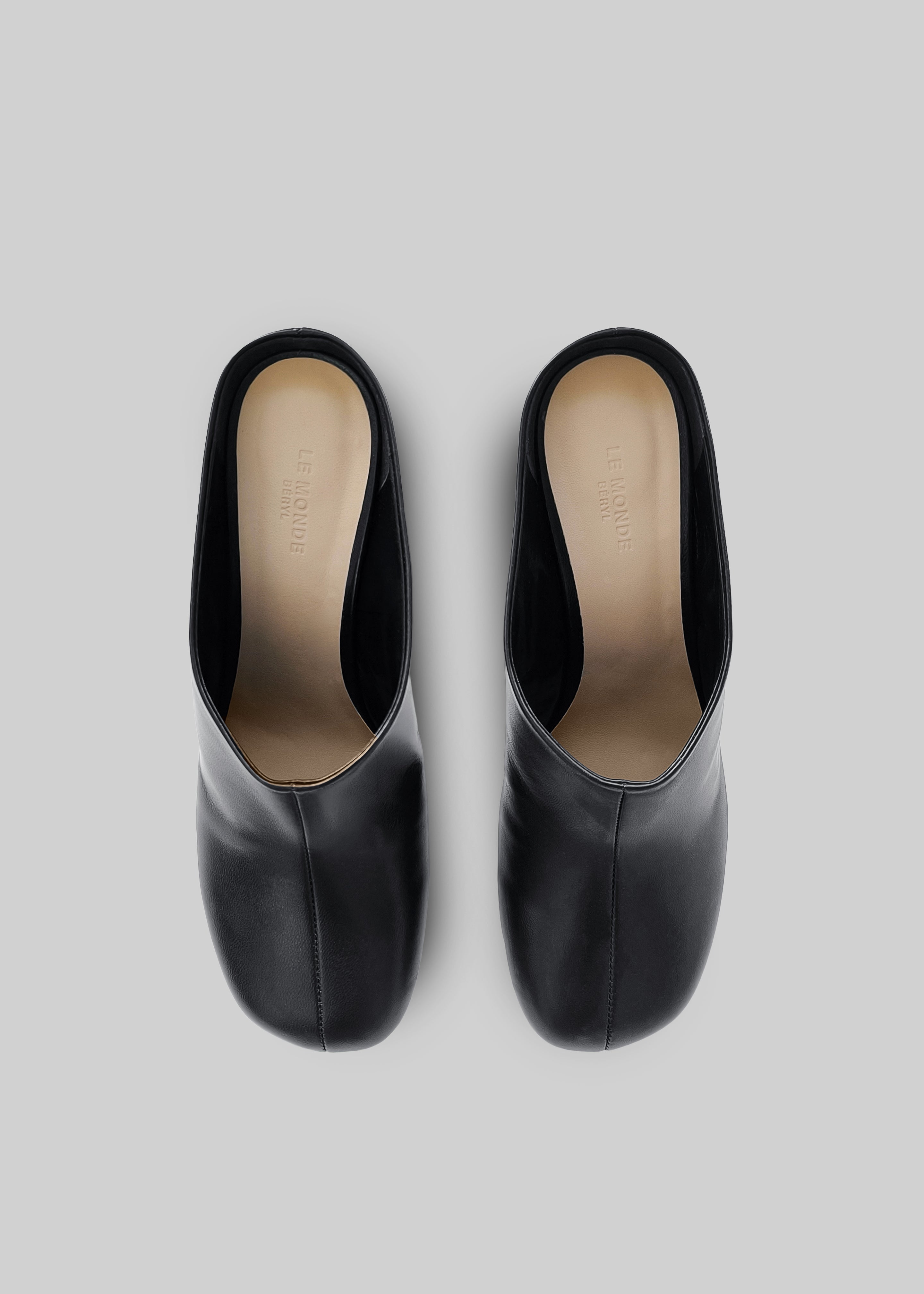 Le Monde Beryl Mica Mules - Black – The Frankie Shop