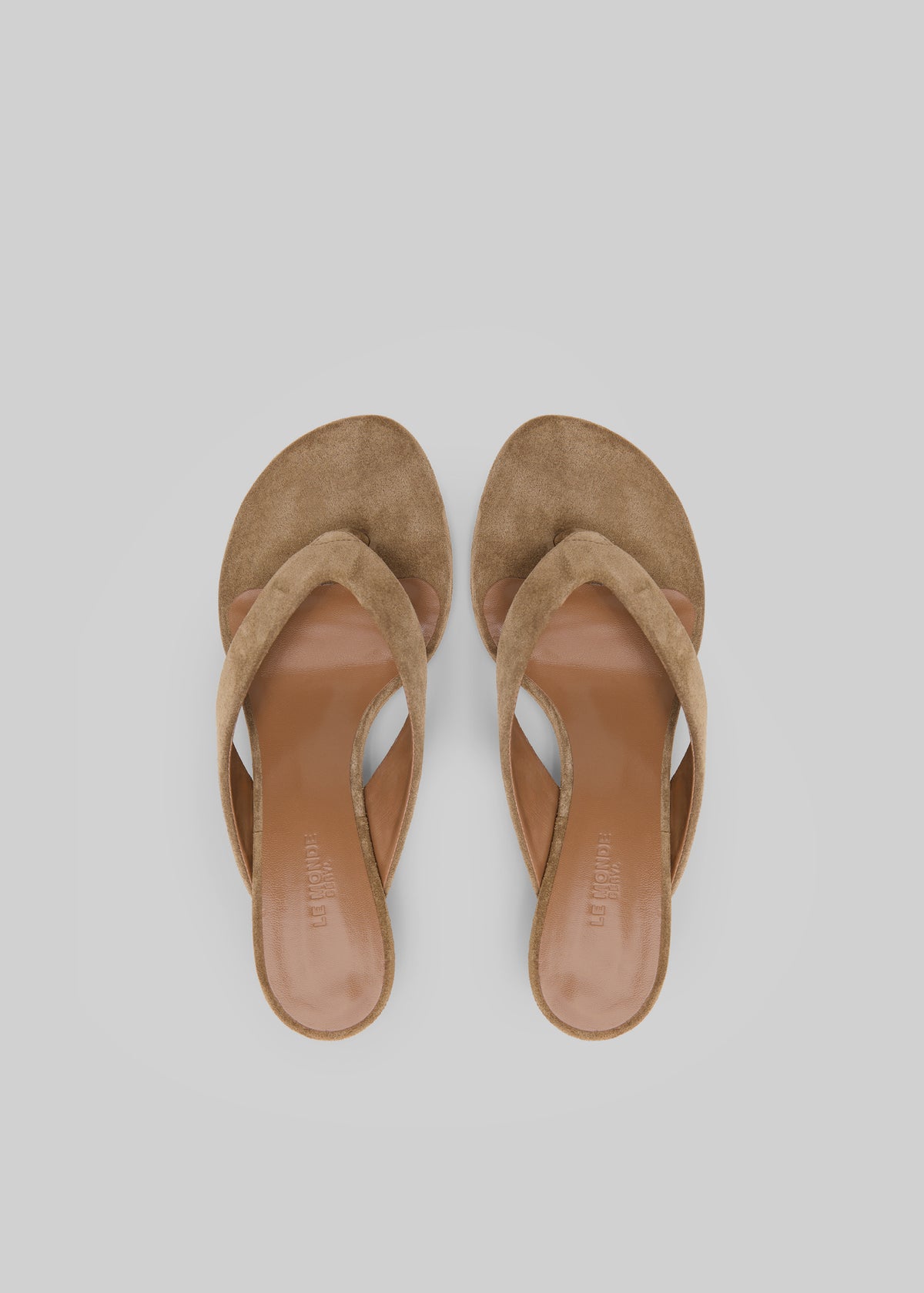 Le Monde Beryl Micro Wedges Thong - Taupe - 3
