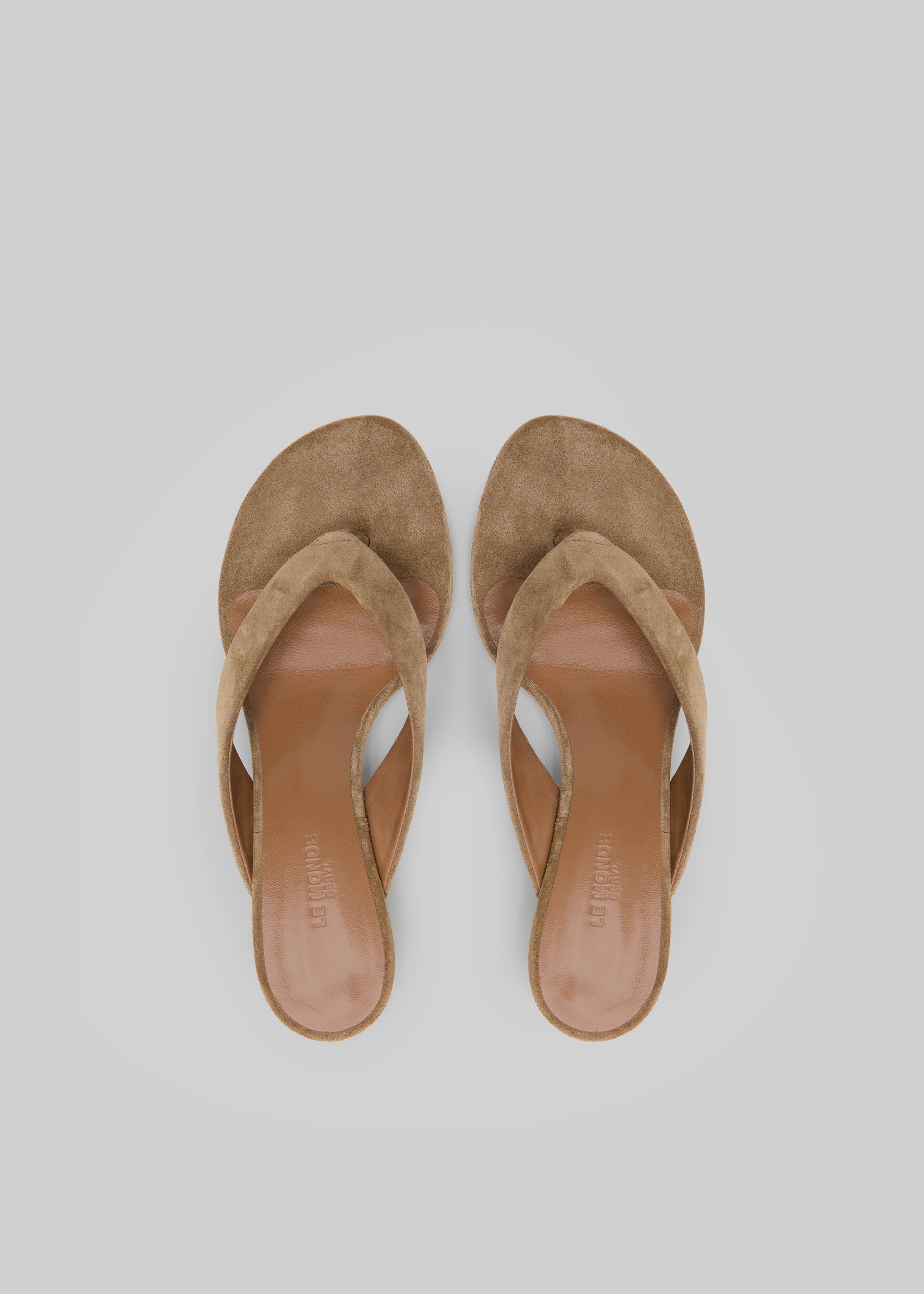 Le Monde Beryl Micro Wedges Thong - Taupe - 3