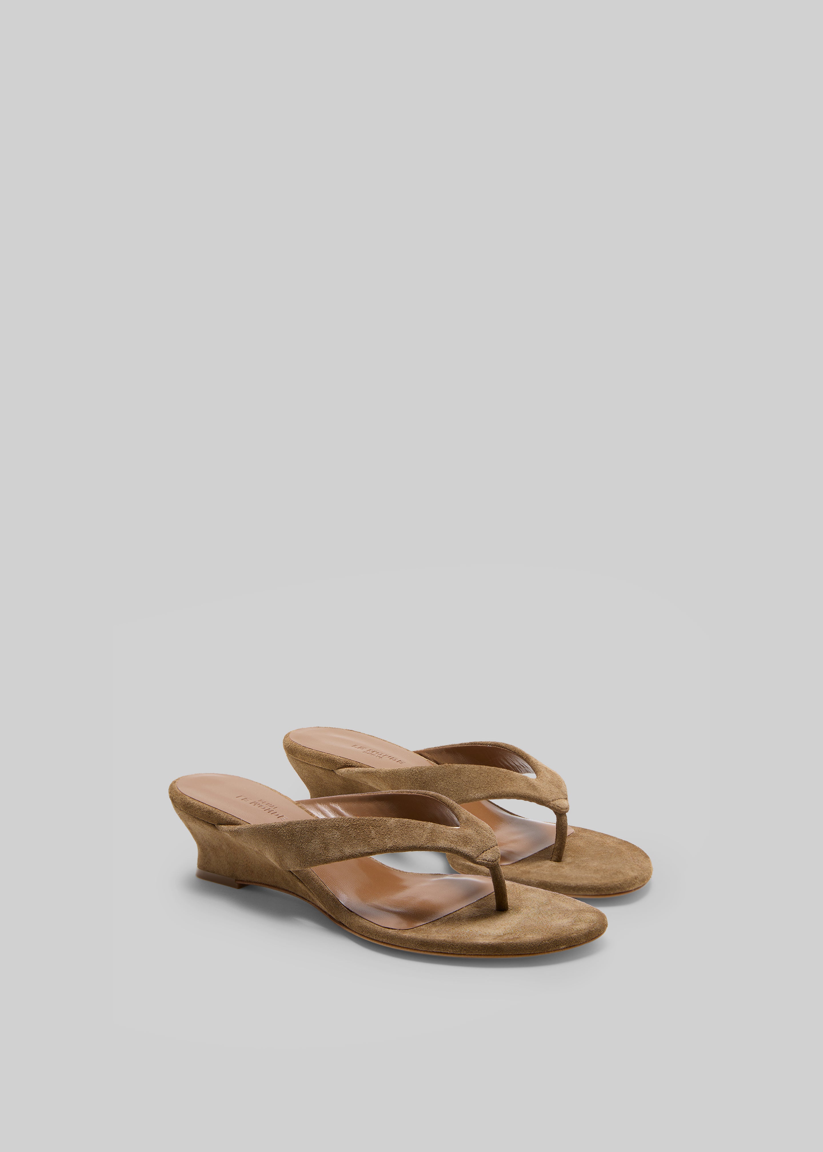 Le Monde Beryl Micro Wedges Thong - Taupe - 1