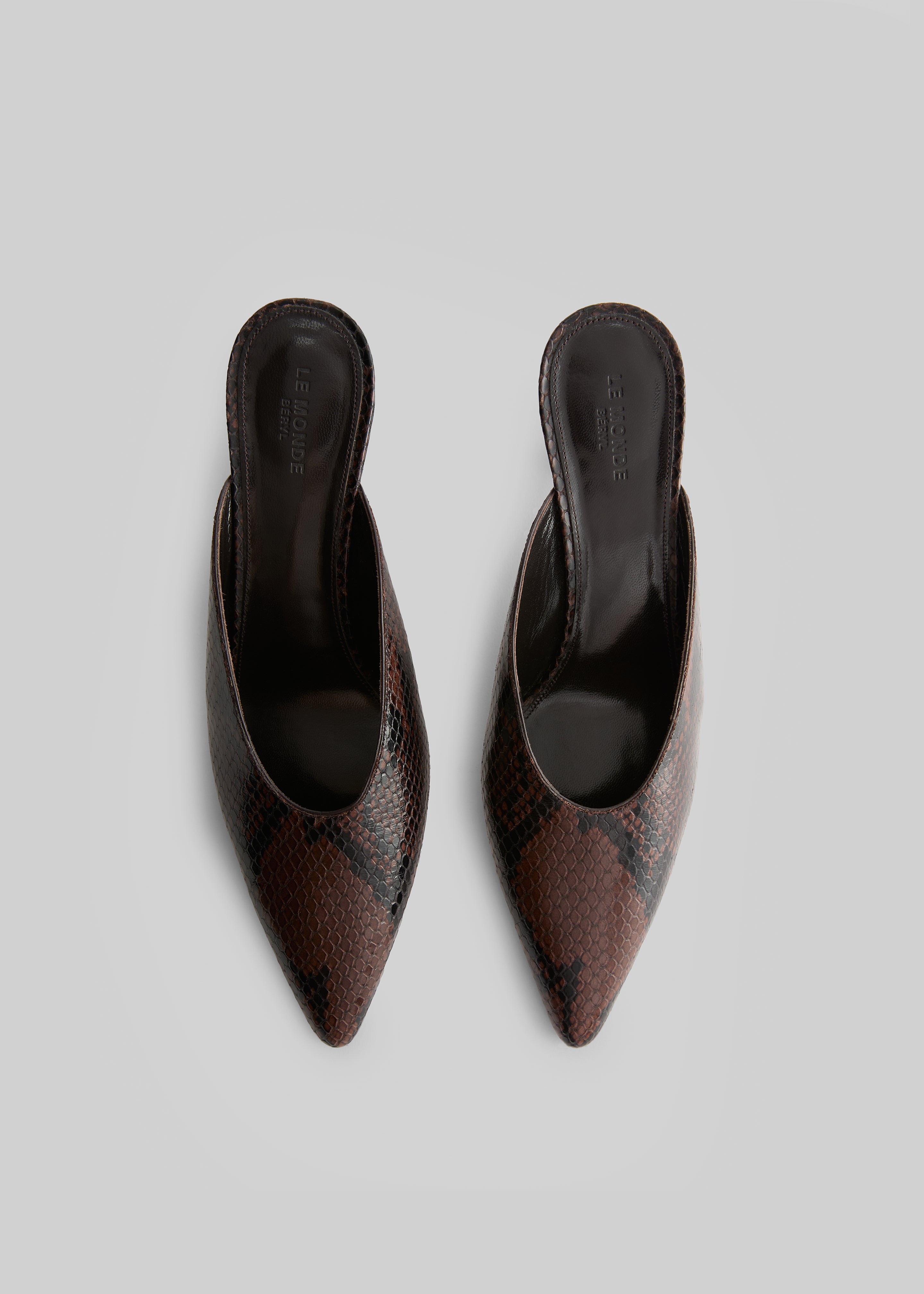 Le Monde Beryl Petra Mules - Chocolate - 2