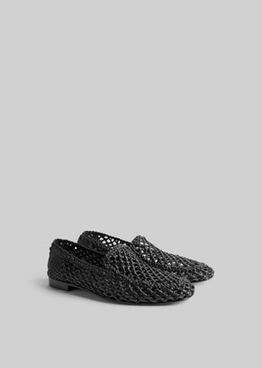Le Monde Beryl Soft Knotted Loafers - Black