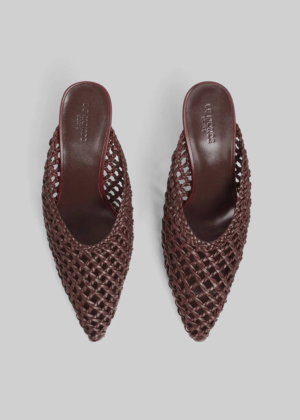 Le Monde Beryl Victoria Knotted Wedges - Burgundy - 1