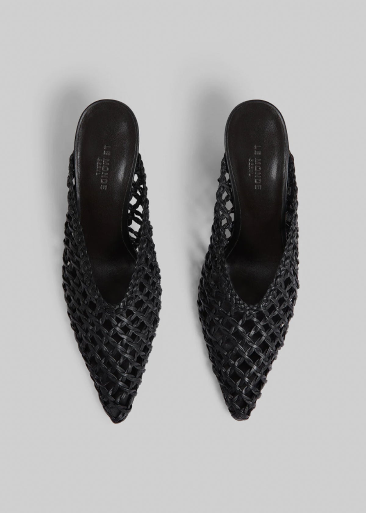 Le Monde Beryl Victoria Knotted Wedges - Black - 2