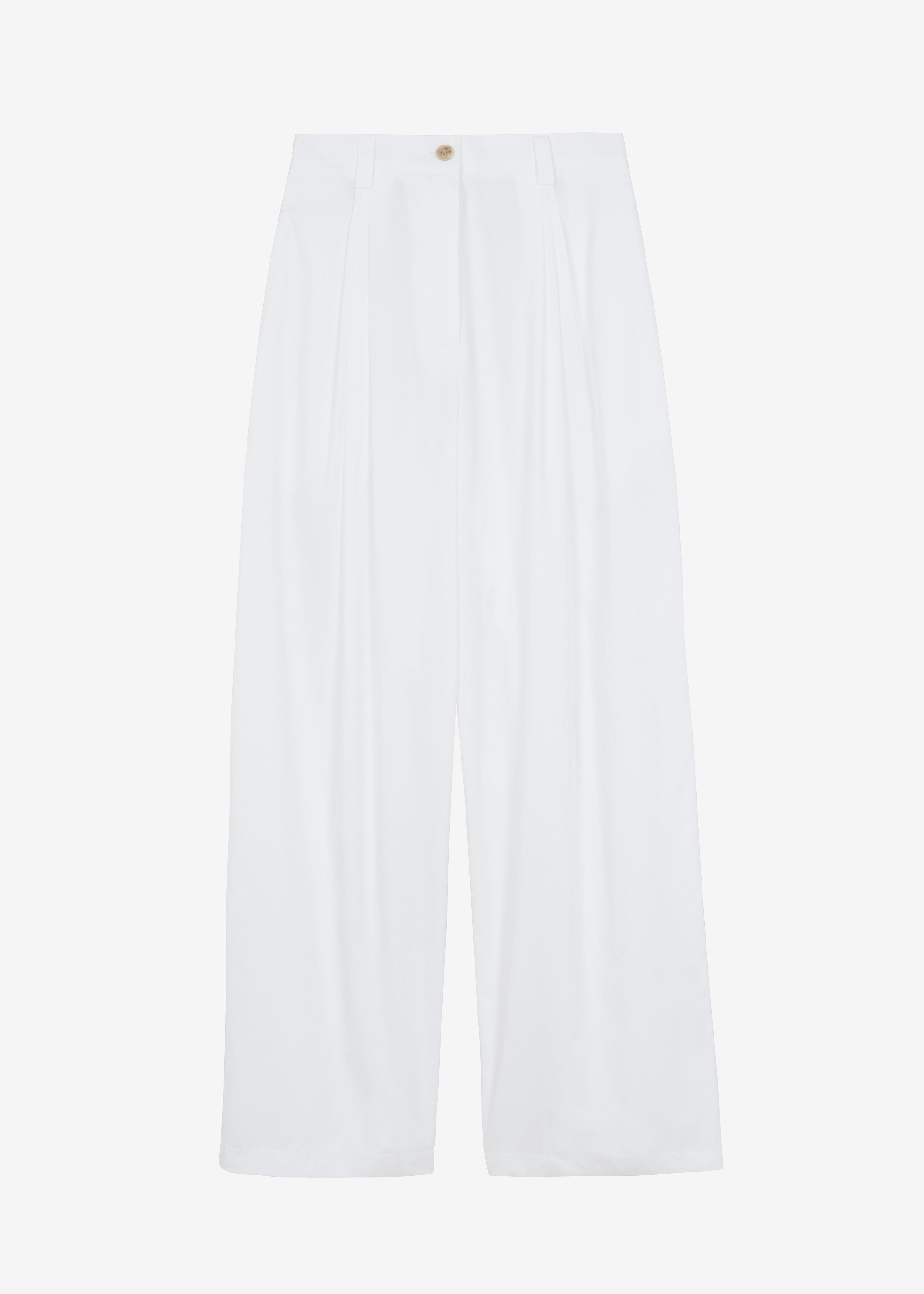 Lea Cotton Trousers - White - 9