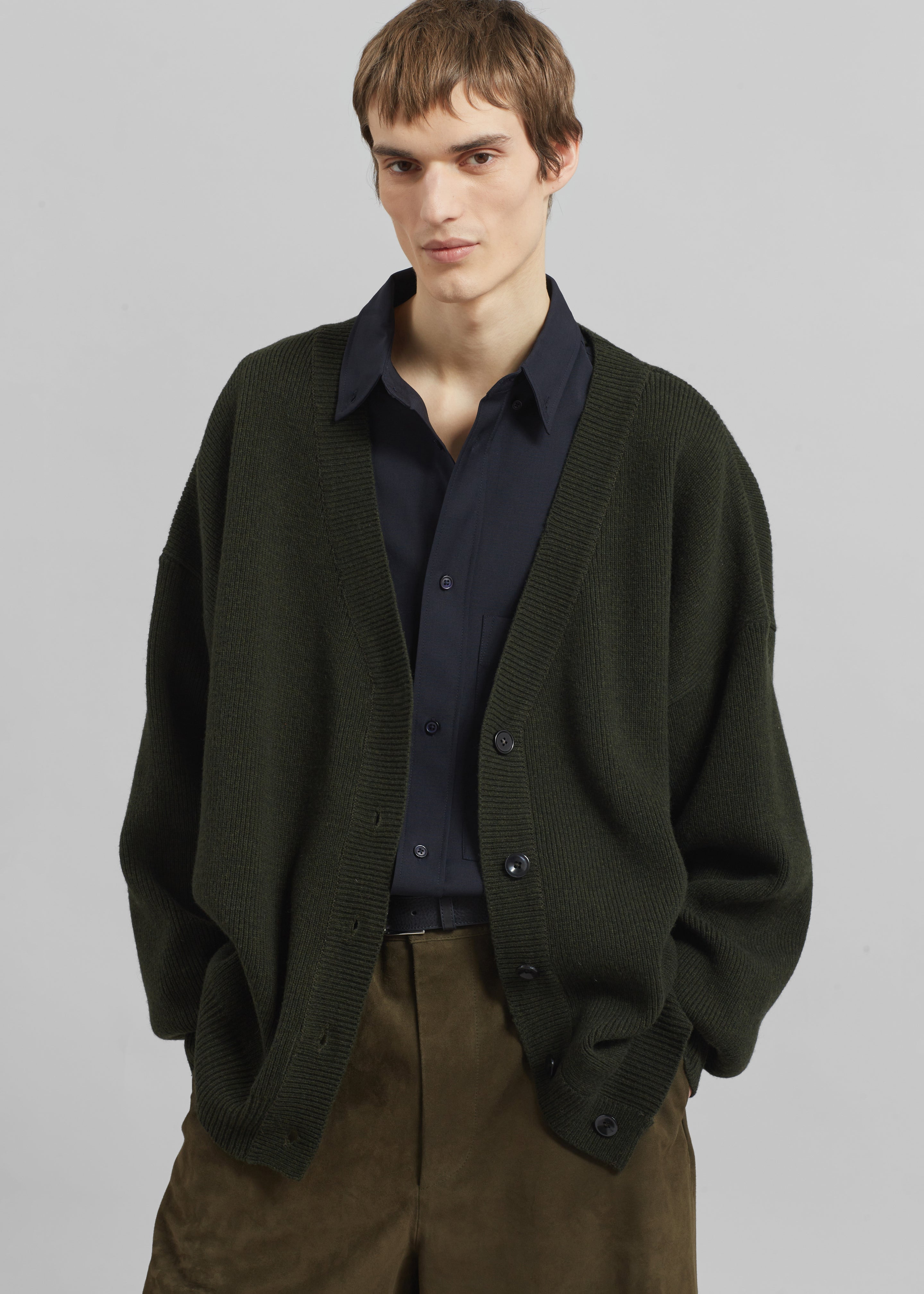 Ledbury Cardigan - Khaki - 9 - [gender-male]