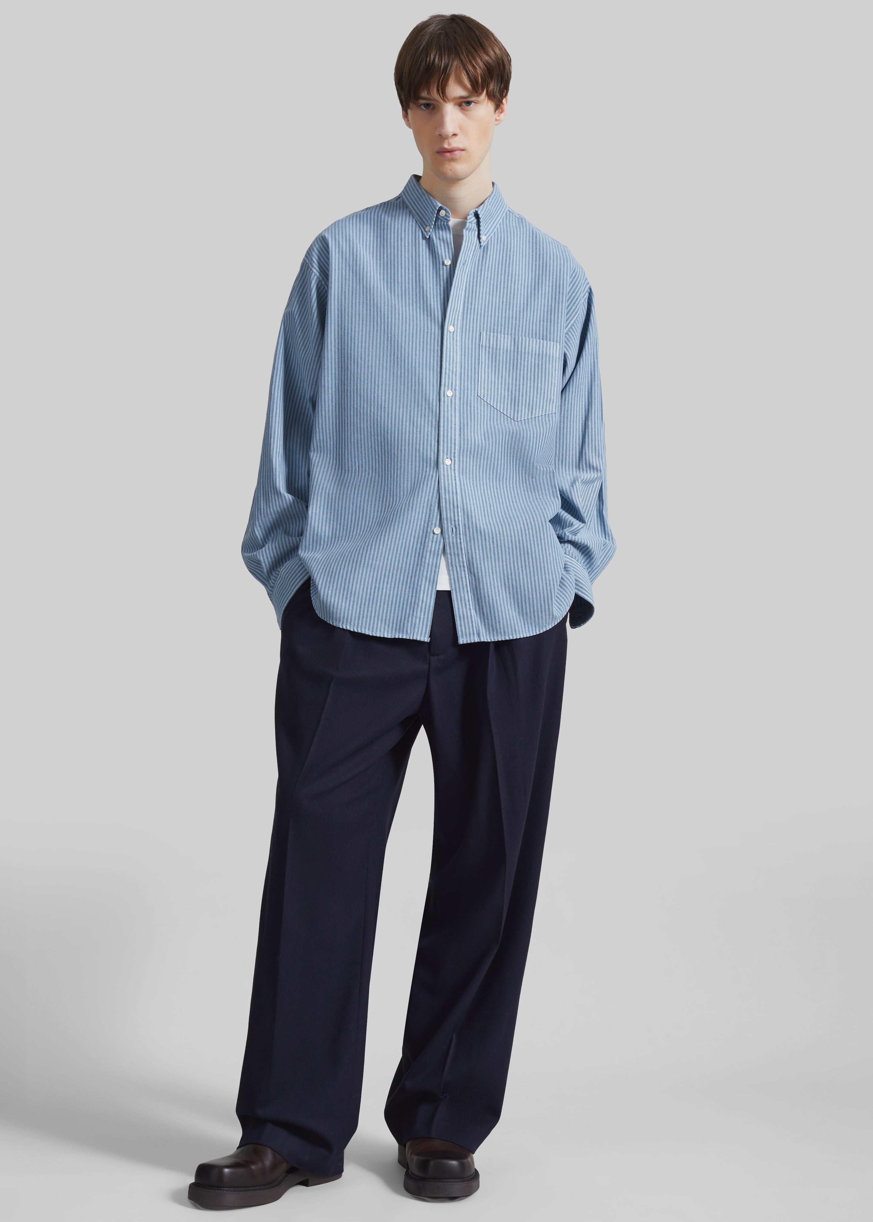 Legan Shirt - Blue Stripe – The Frankie Shop