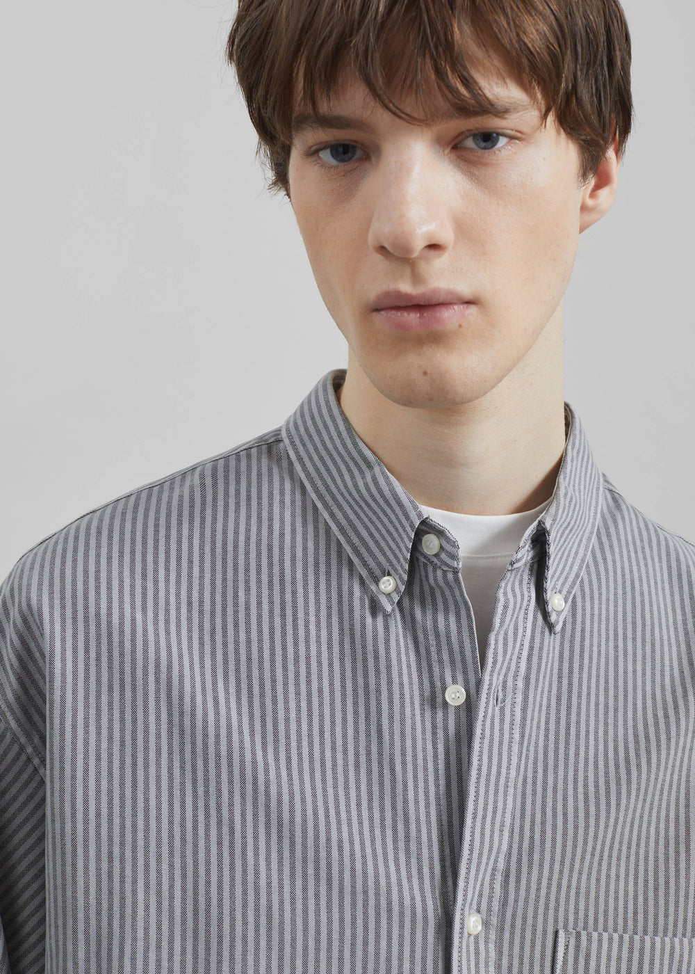Legan Shirt - Grey Stripe - 1