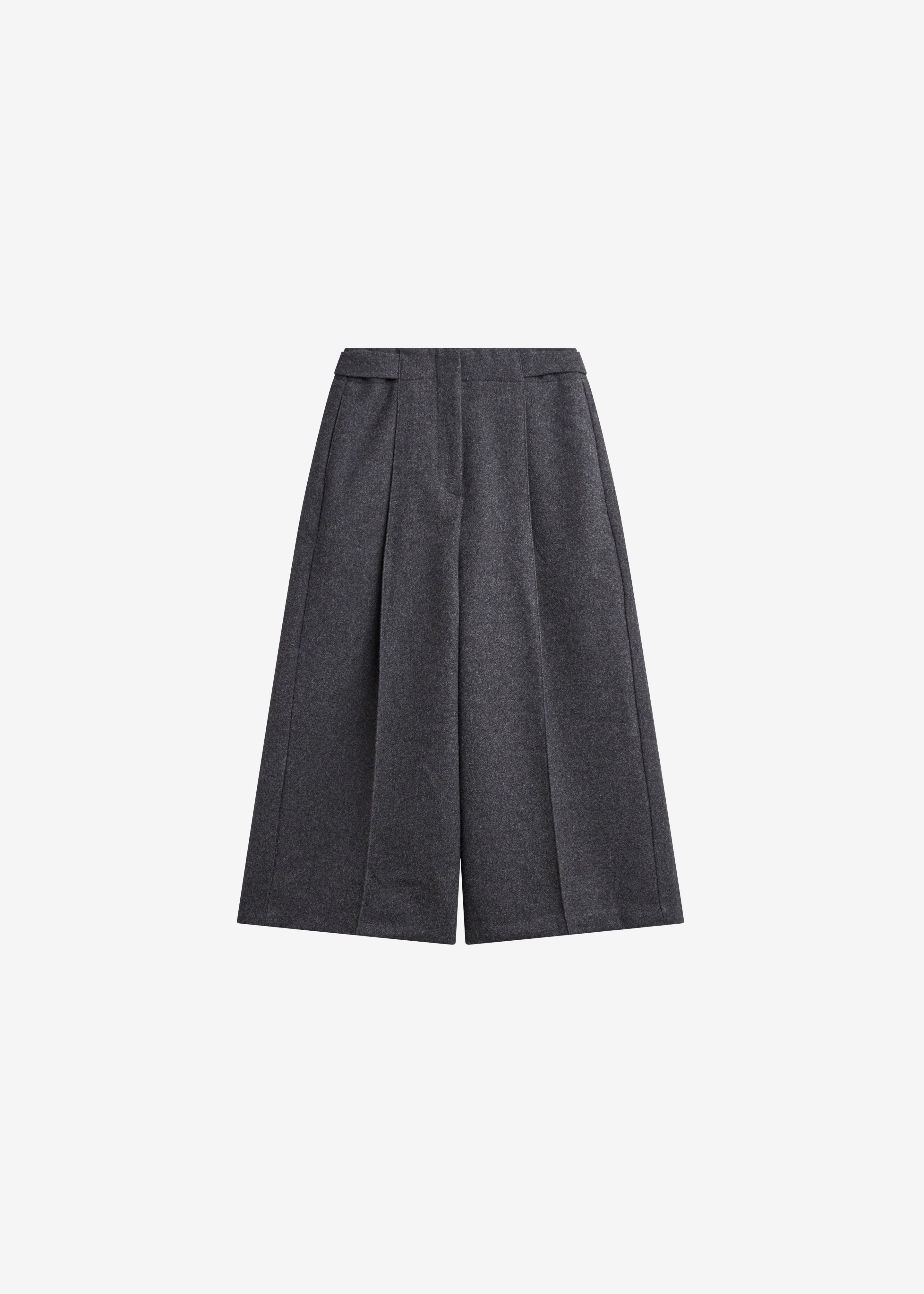 Leher Tailored Wool Culottes - Charcoal – The Frankie Shop