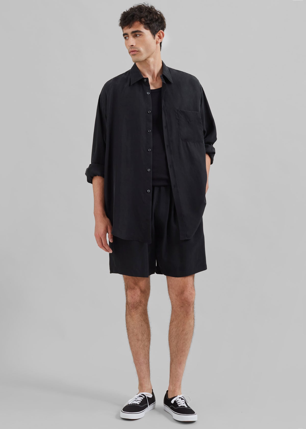 Leland Silky Boxer Shorts - Black - 4