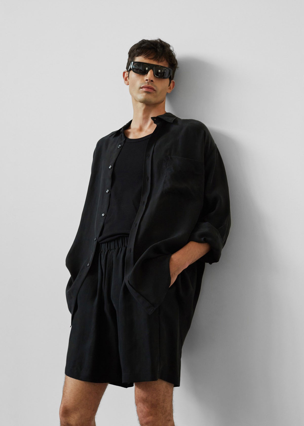 Leland Silky Boxer Shorts - Black - 3
