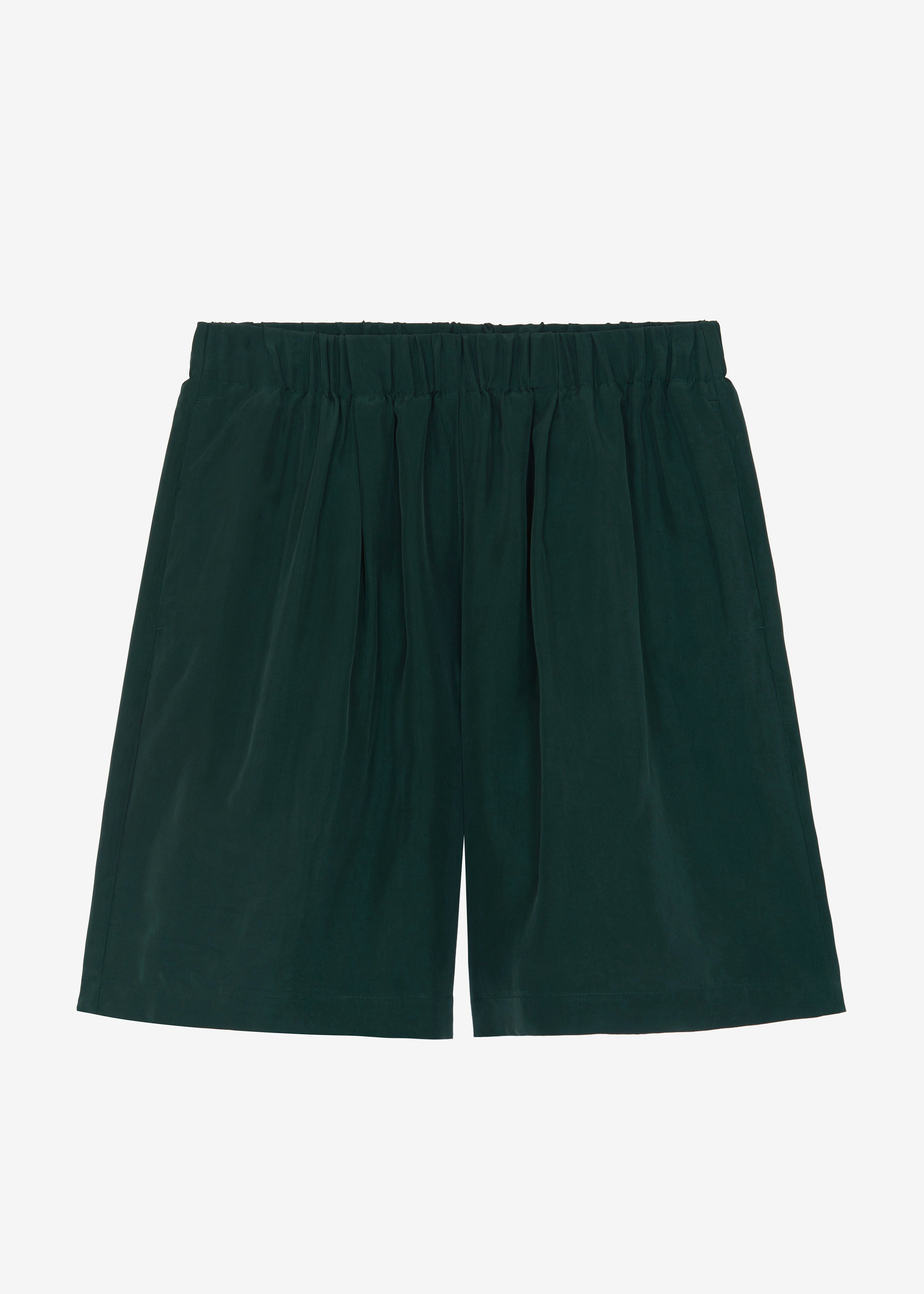 Leland Silky Boxer Shorts - Forest Green - 10