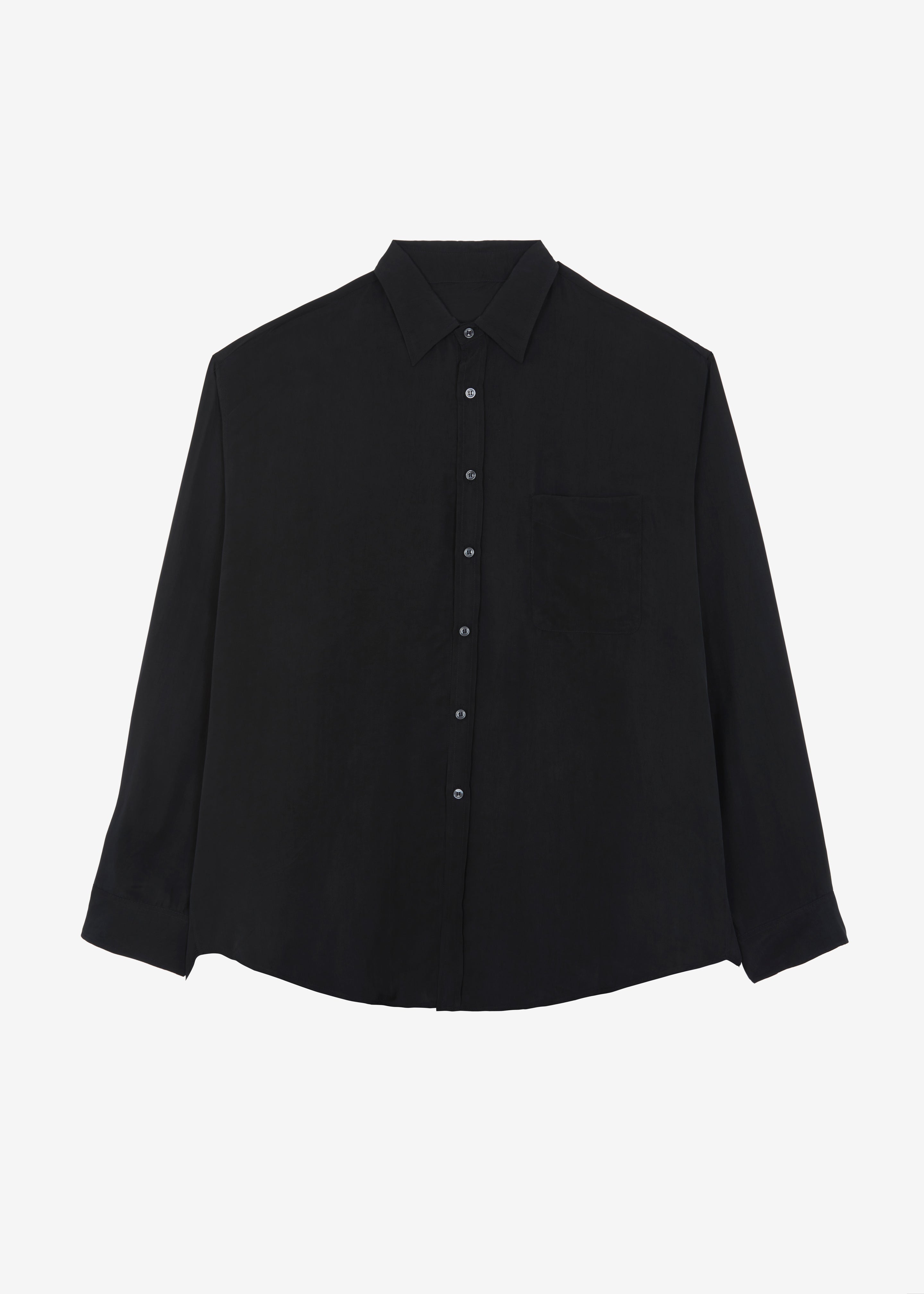 Leland Silky Shirt - Black - 8