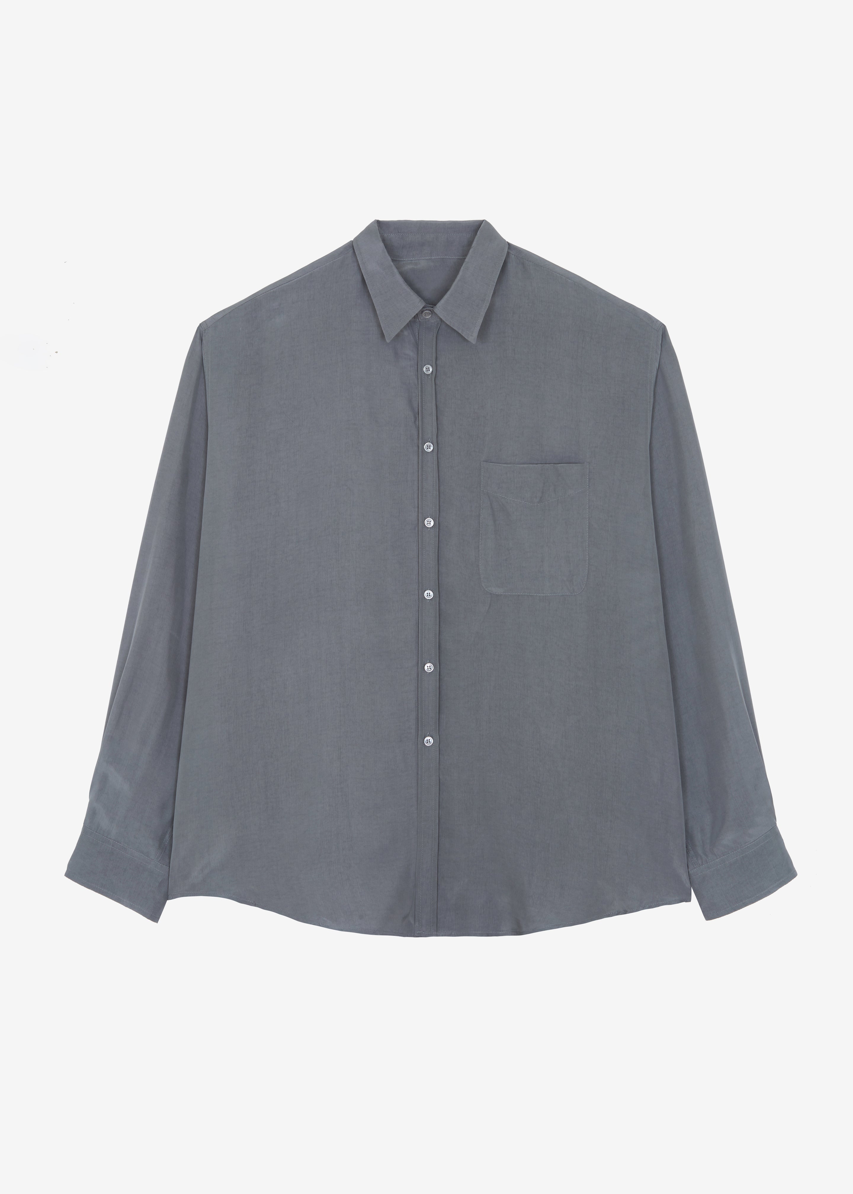 Leland Silky Shirt - Charcoal - 6