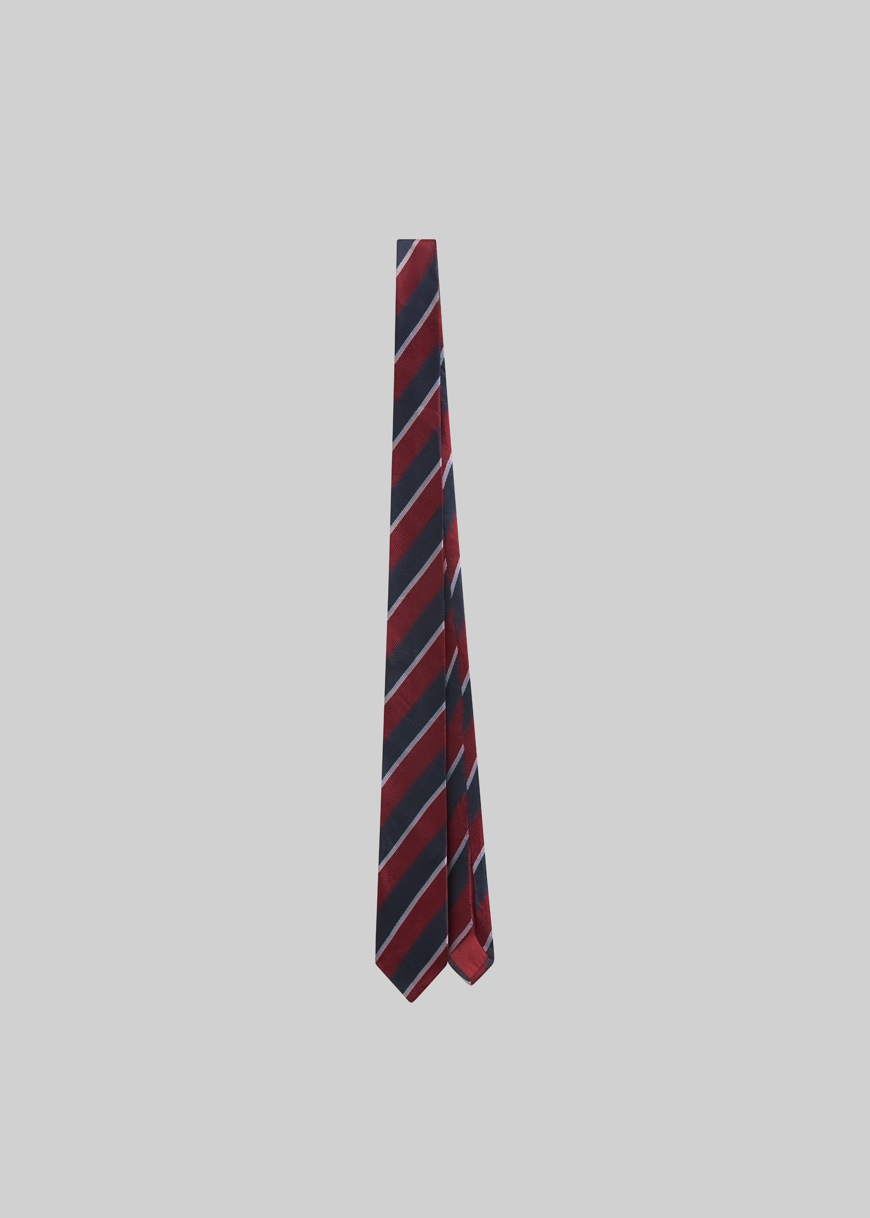 Lene Striped Tie - Burgundy - 3 - [gender-male]