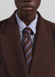 Lene Striped Tie - Brown