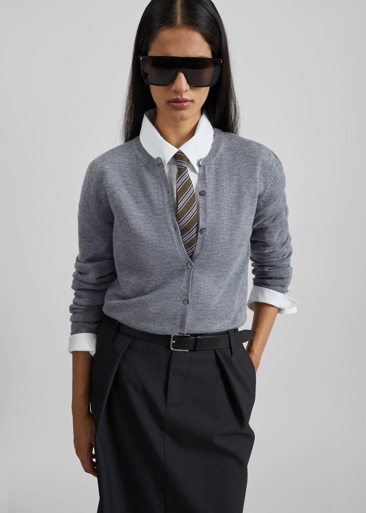 Lene Tie - Brown Multi Stripe