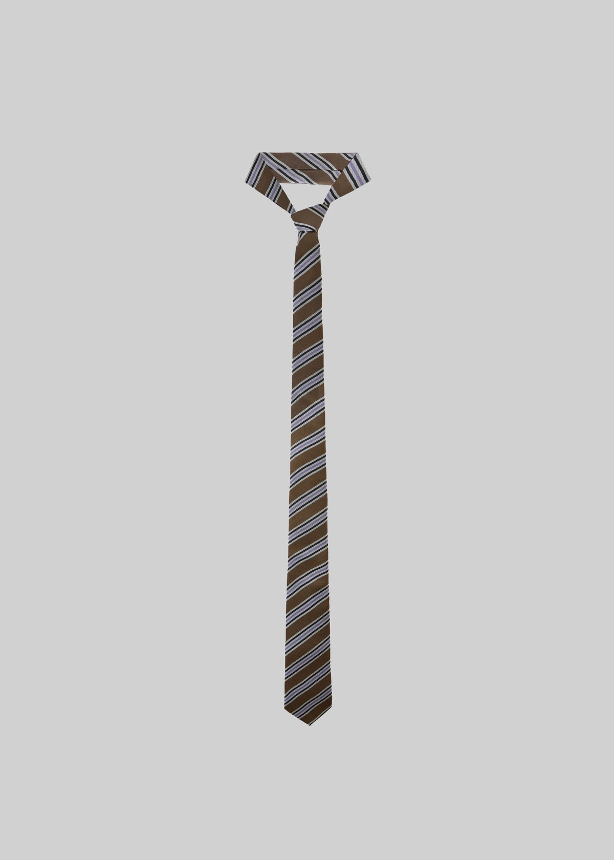 Lene Tie - Brown Multi Stripe