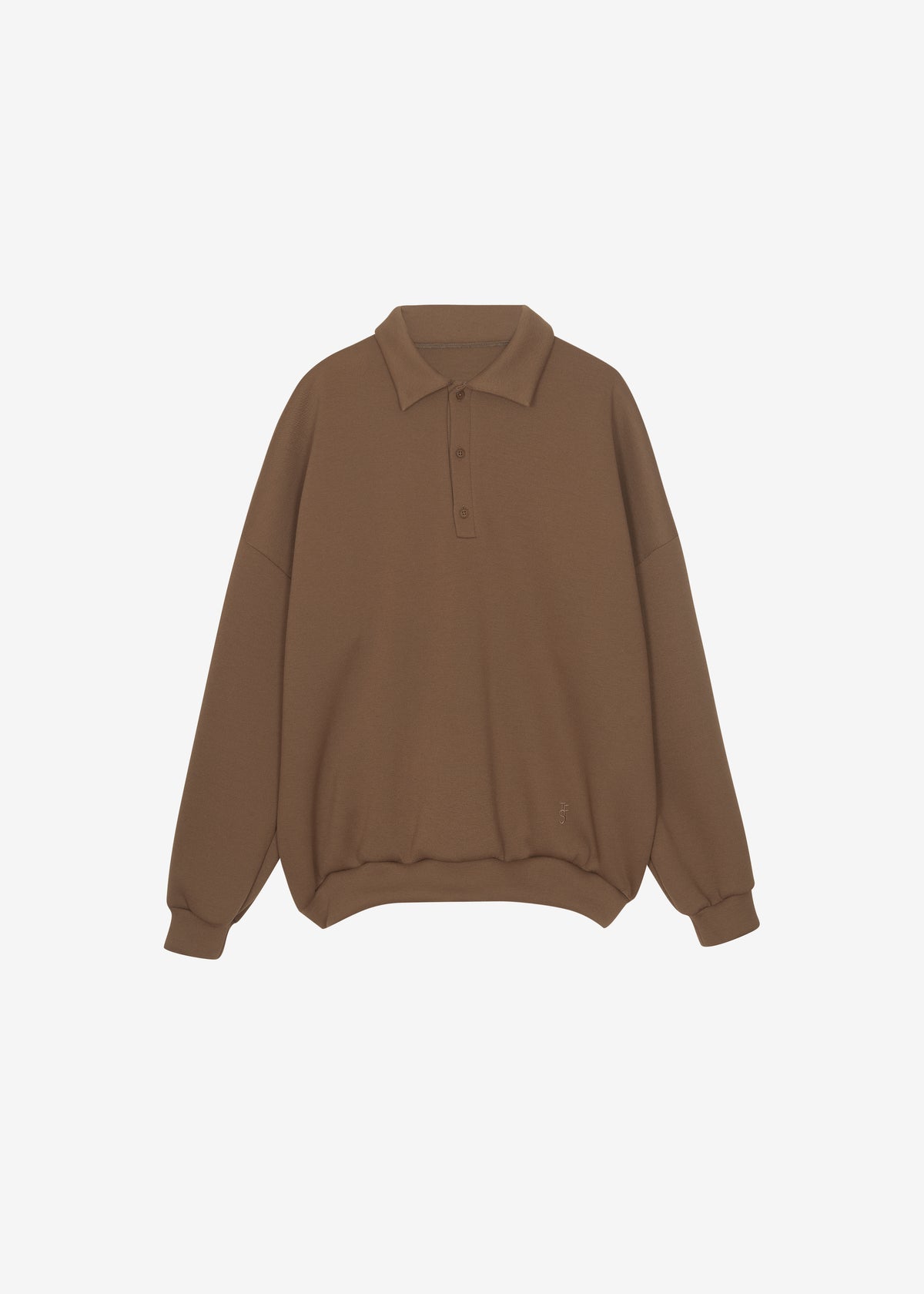 Lenham Polo Sweatshirt - Dark Camel - 9