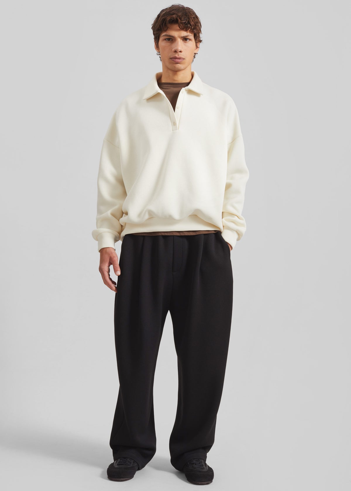 Lenham Polo Sweatshirt - Ivory - 4