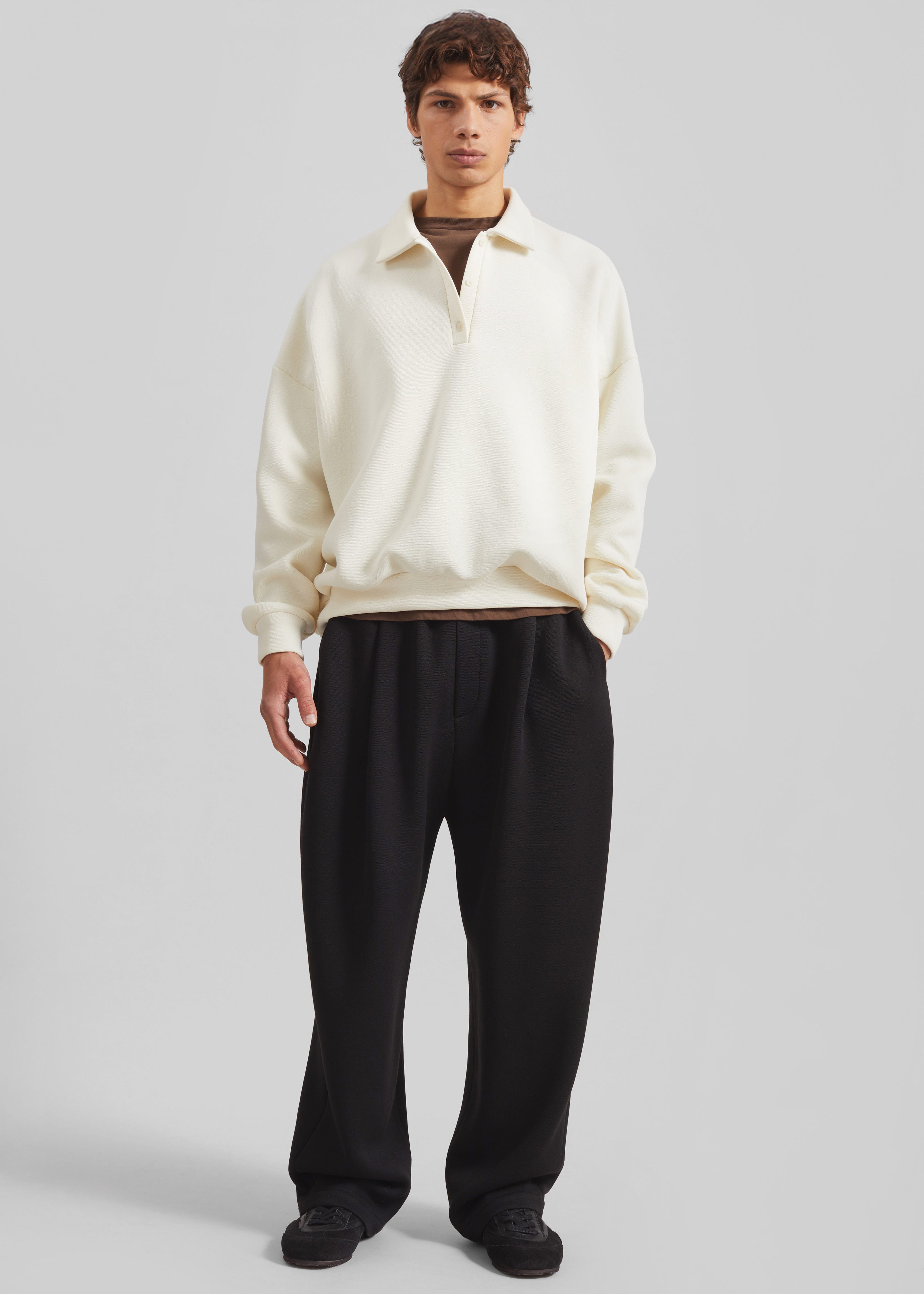 Lenham Polo Sweatshirt - Ivory - 4