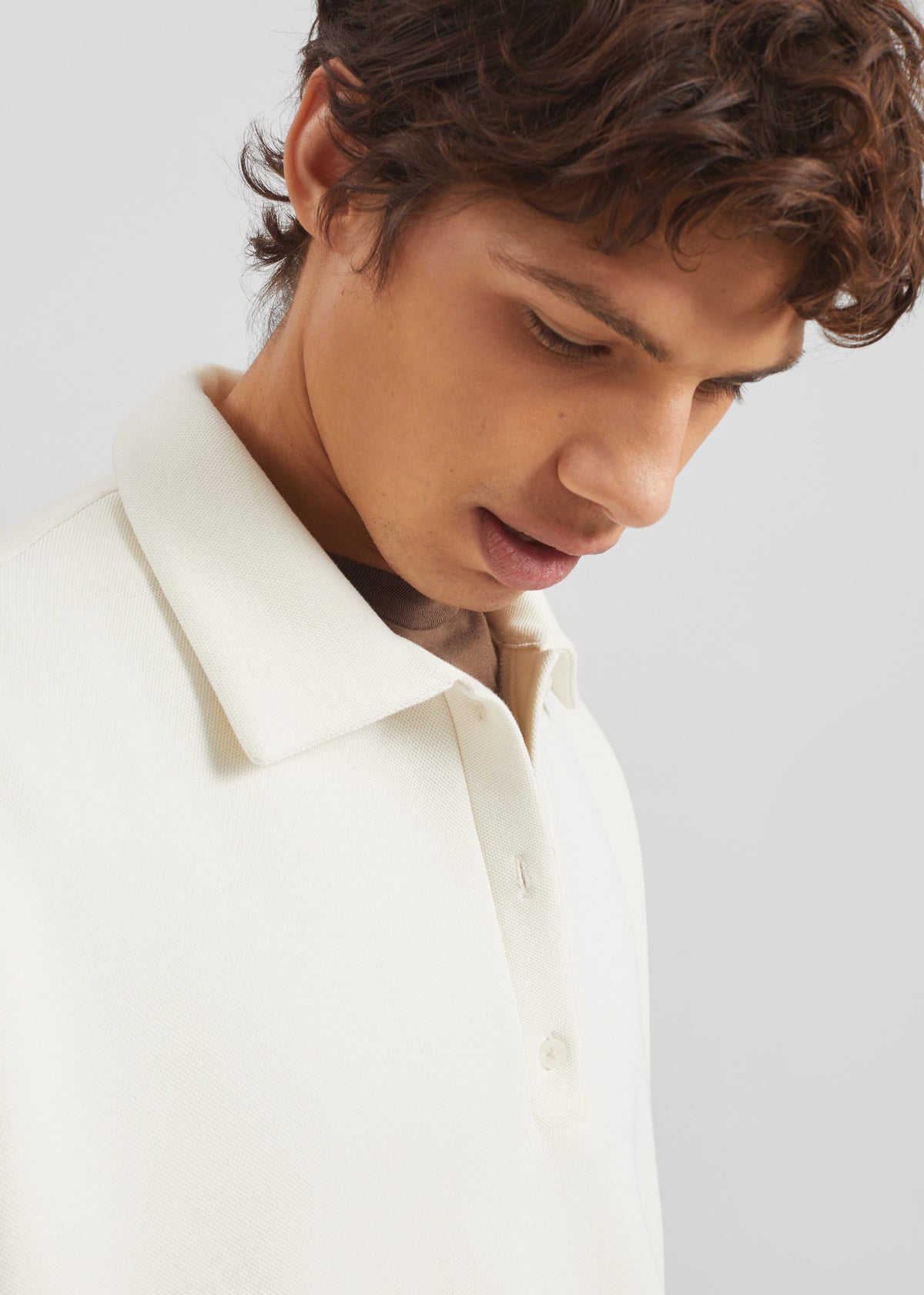 Lenham Polo Sweatshirt - Ivory - 2