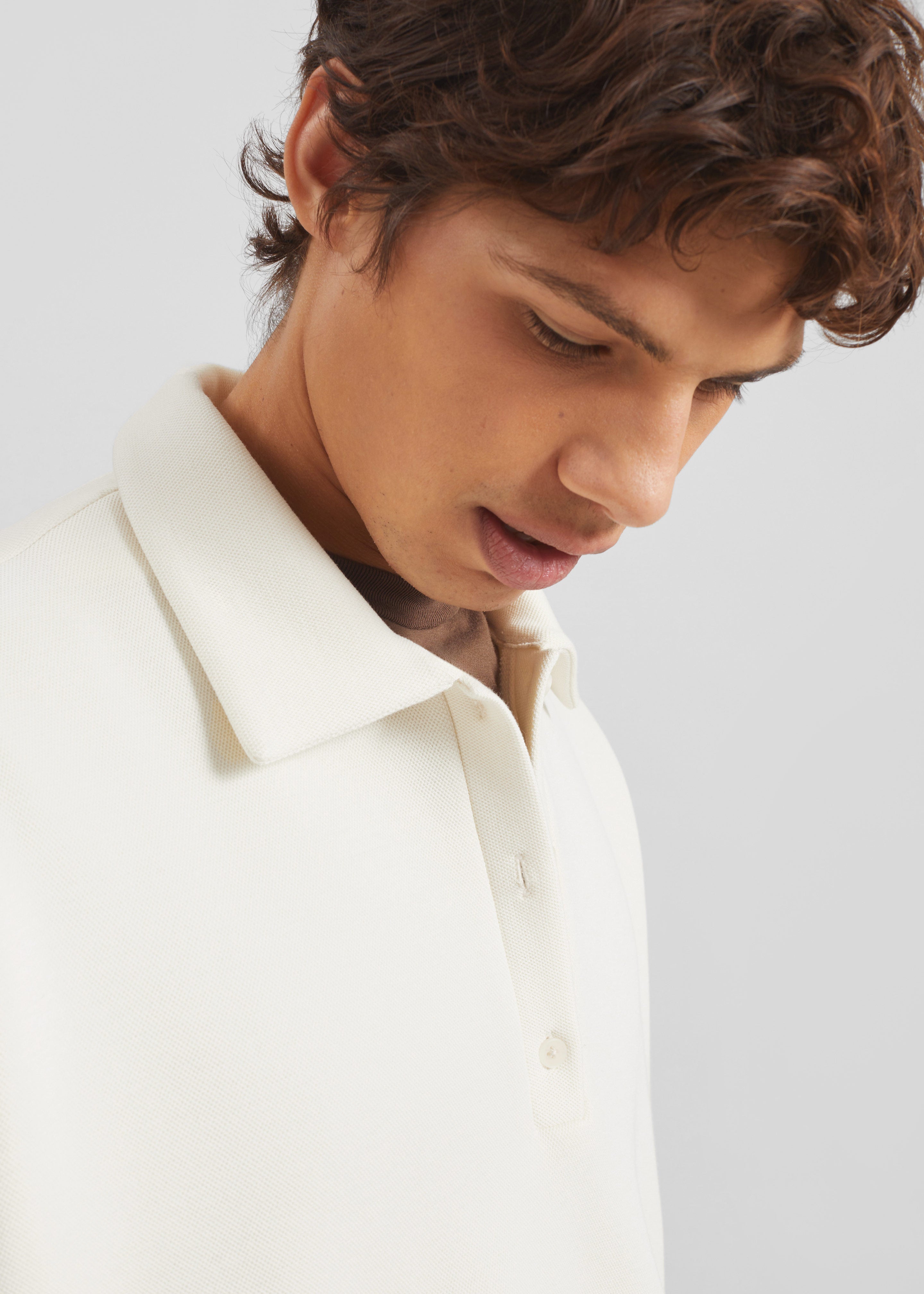 Lenham Polo Sweatshirt - Ivory - 2