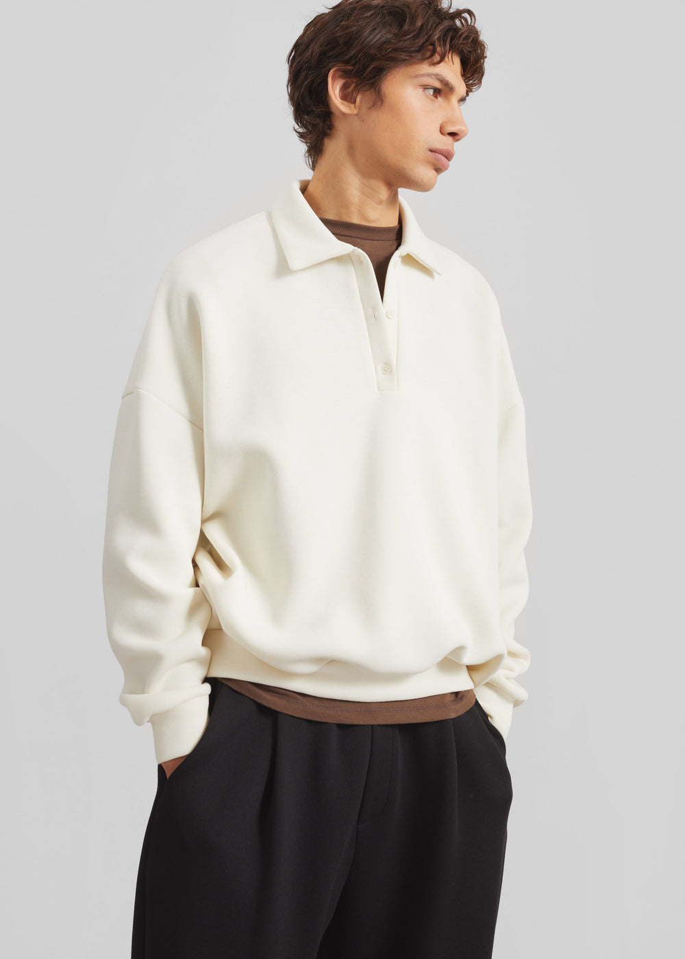 Lenham Polo Sweatshirt - Ivory