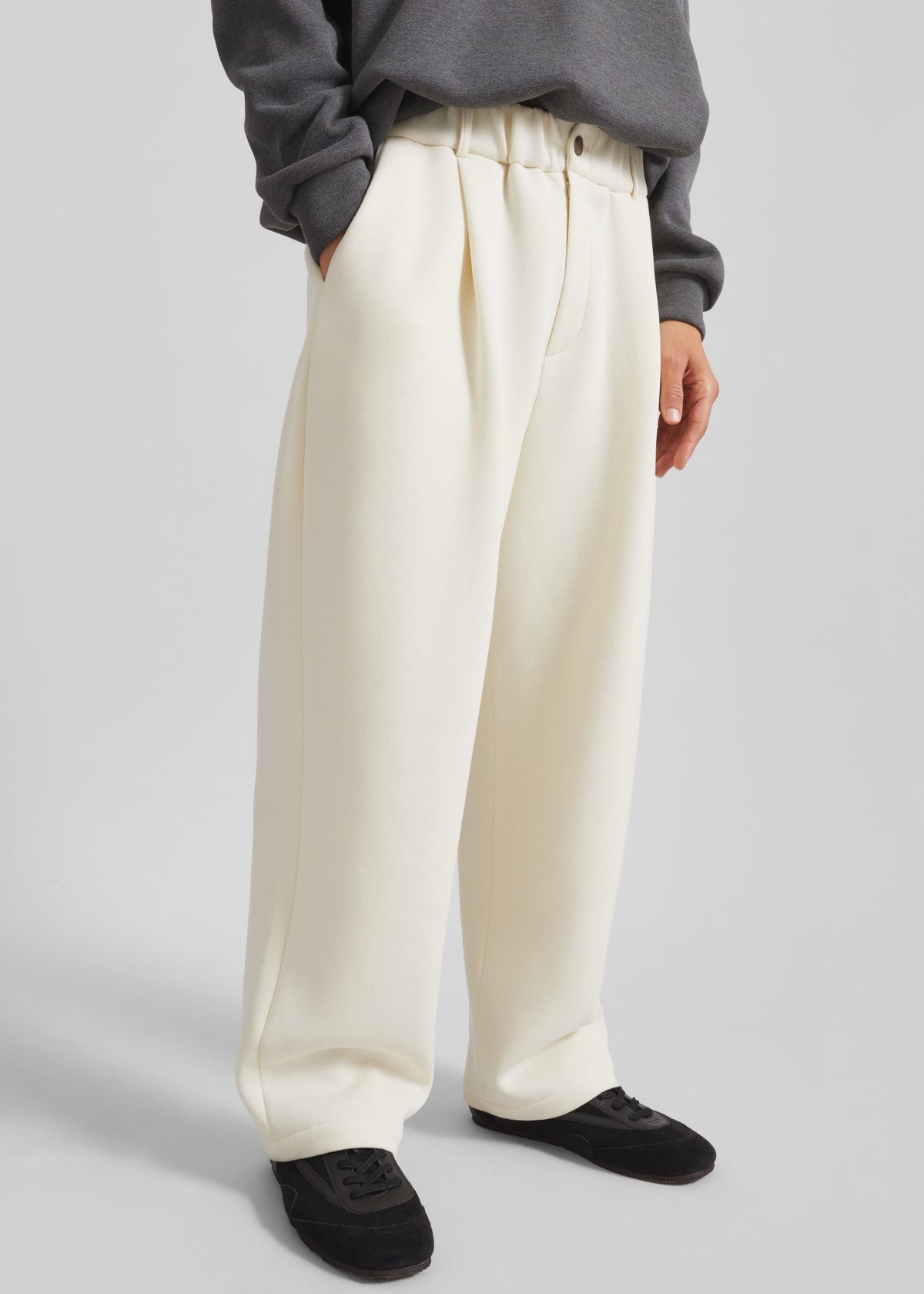 Lenham Straight Pants - Ivory - 1
