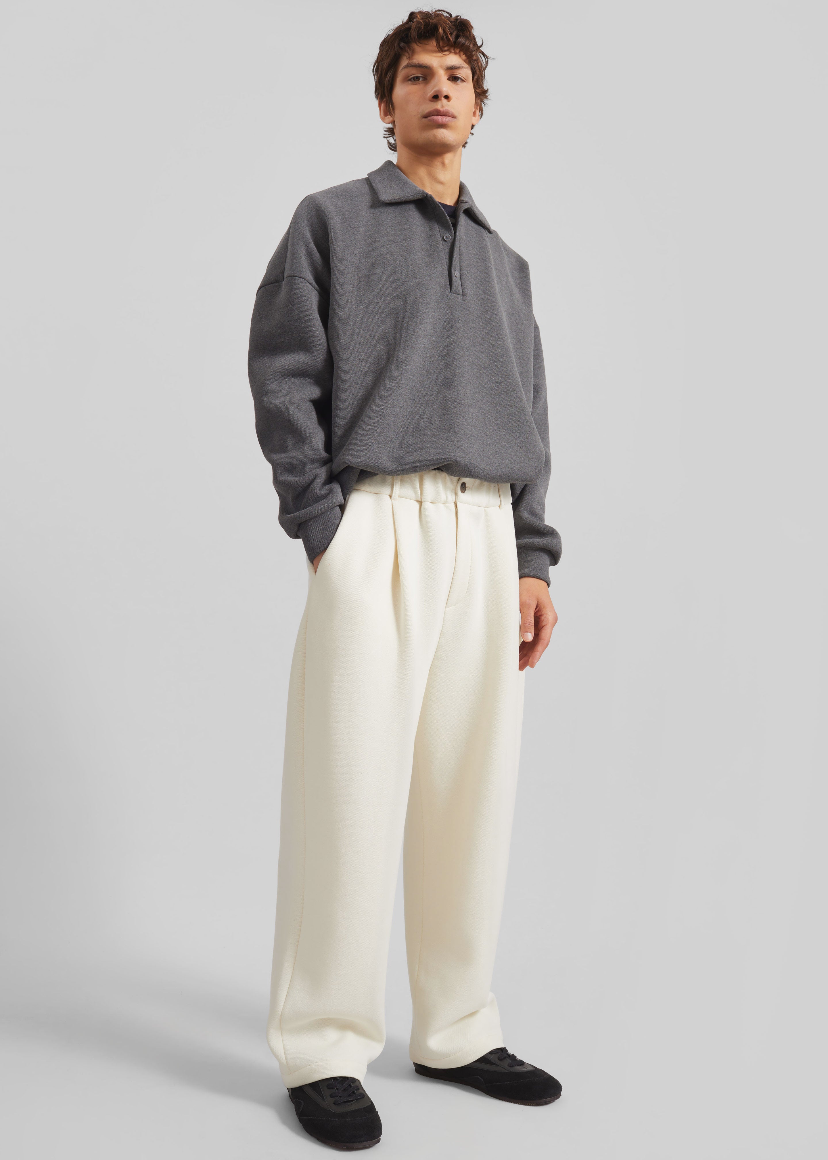 Lenham Straight Pants - Ivory - 2
