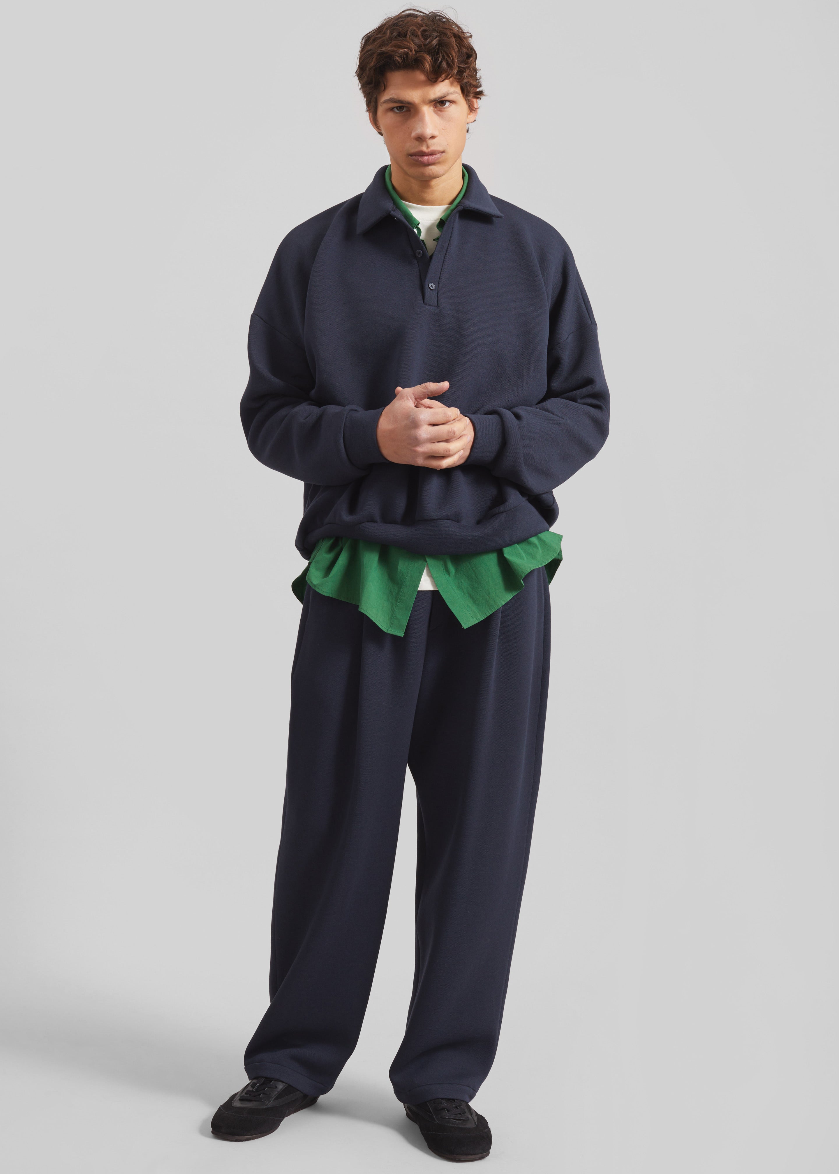 Lenham Straight Pants - Navy – The Frankie Shop