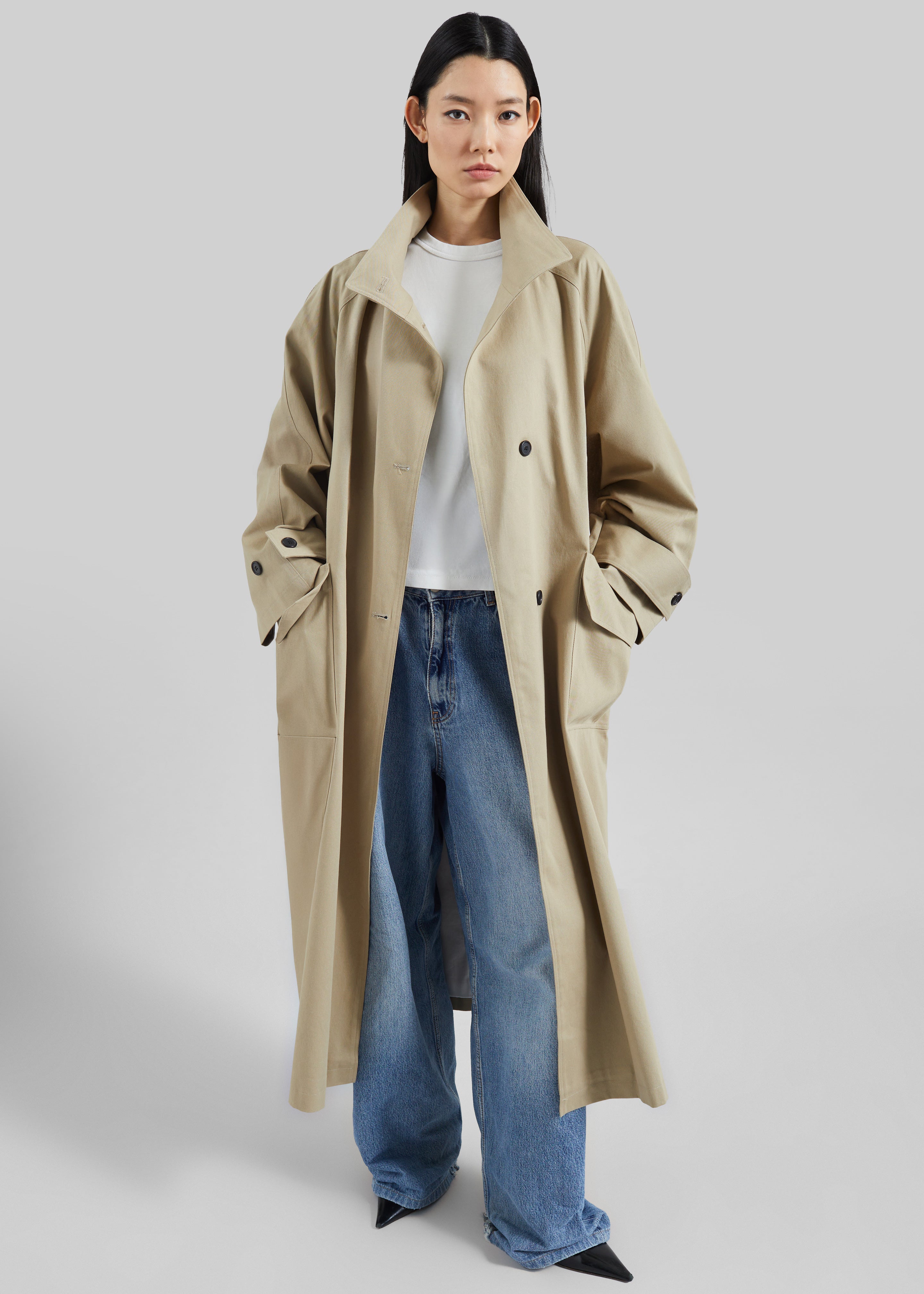 The Frankie Shop ザフランキーショップ / ロングコート London Double Breasted Coat - Black – The Frankie Shop