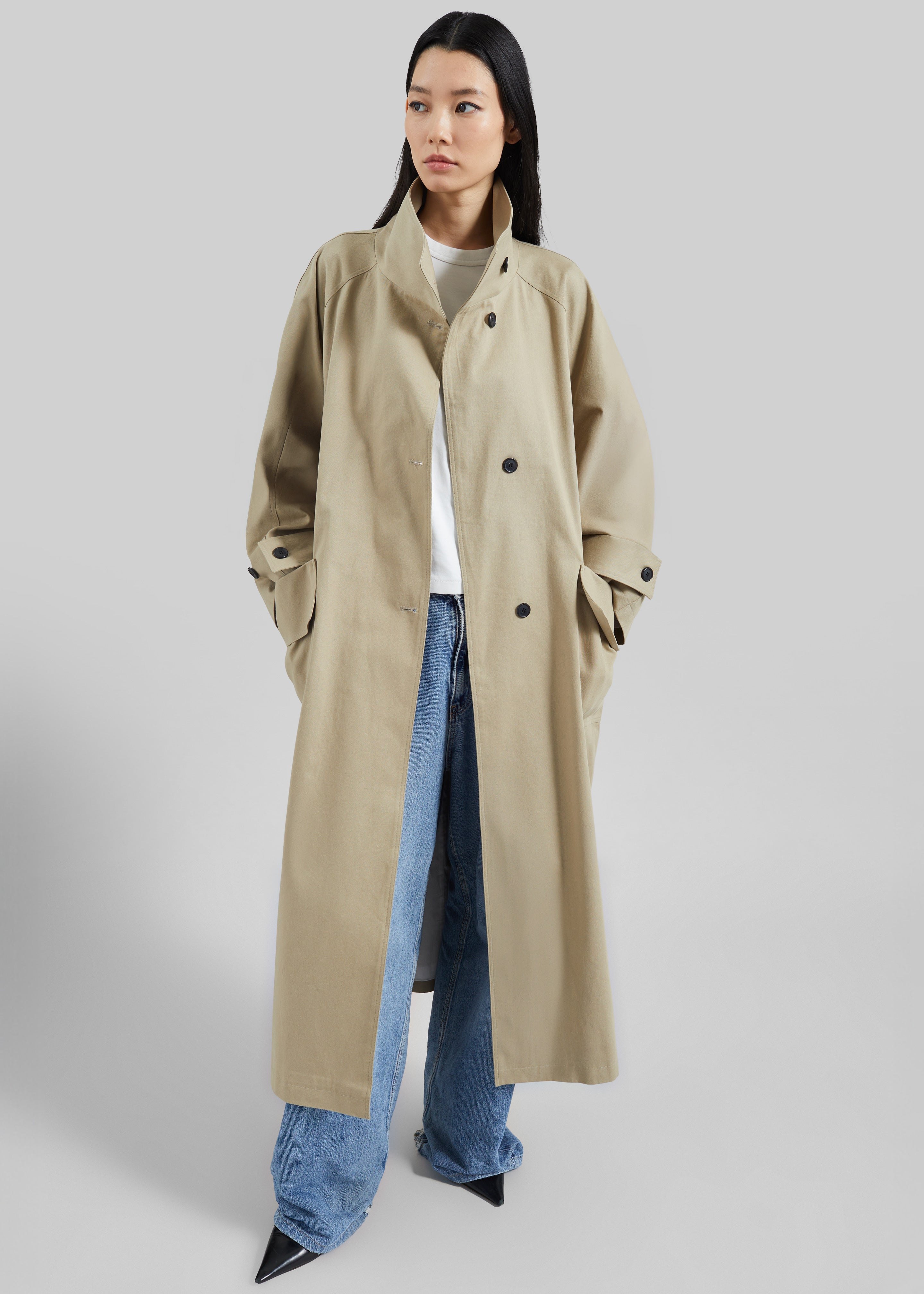 Lenoir Trench Coat - Beige – The Frankie Shop