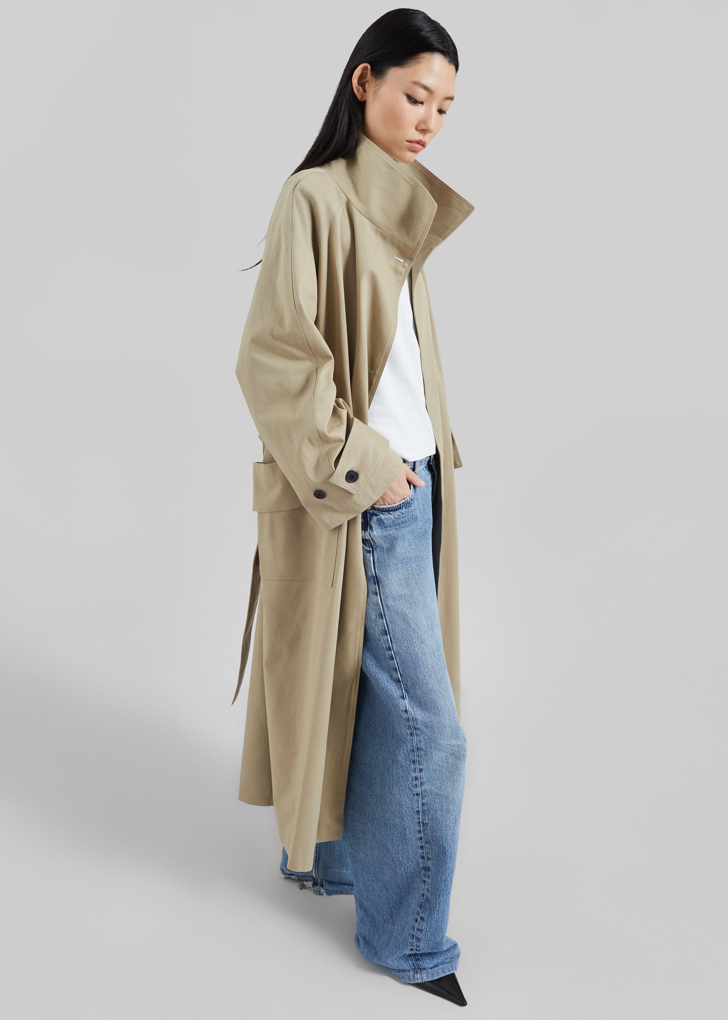 CELERI LONG TRENCH COAT deuxieme ベージュ Deuxieme Classe（ドゥーズィエムクラス）の「CELERI LONG TRENCH COAT