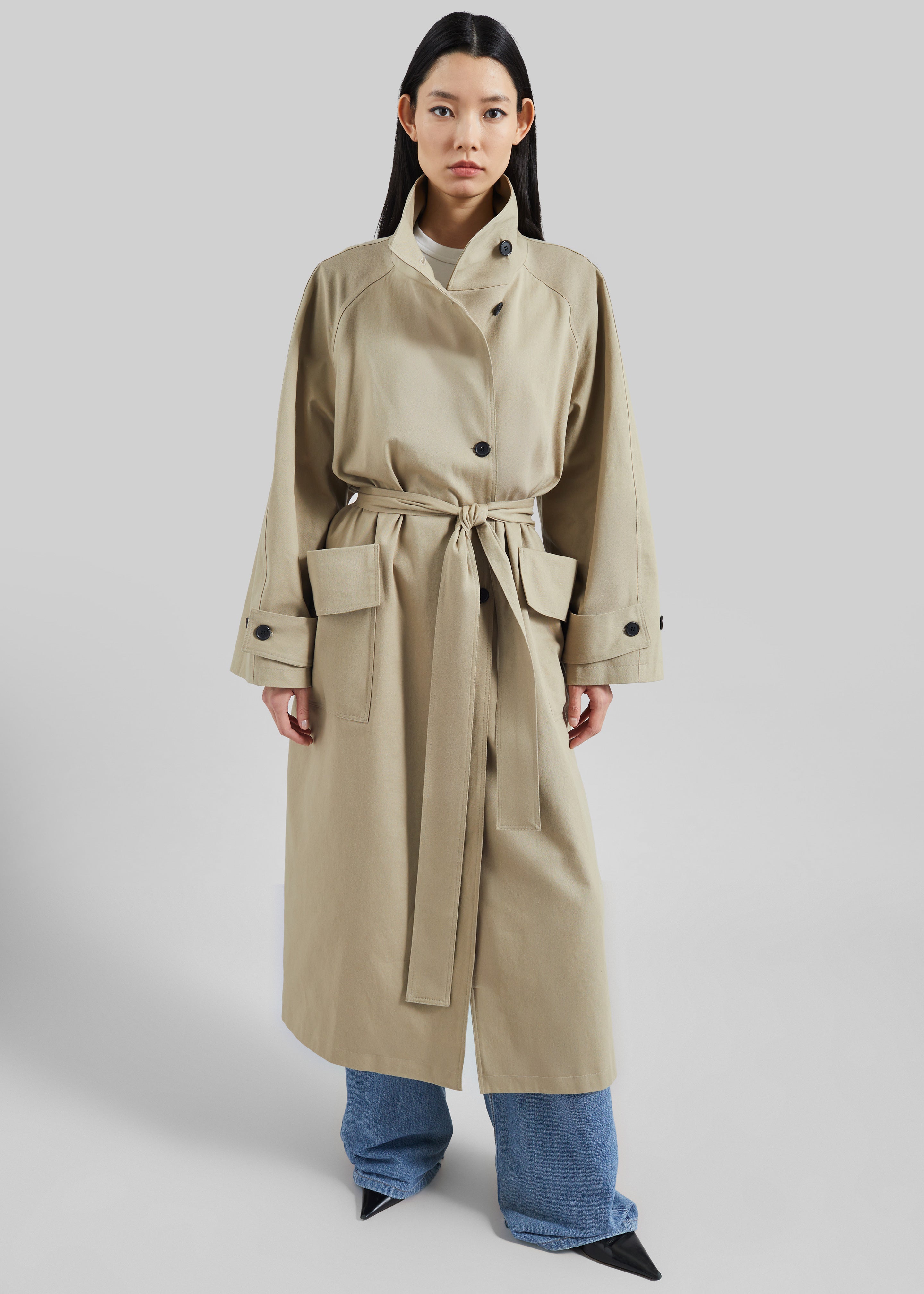 Lenoir Trench Coat - Beige – The Frankie Shop
