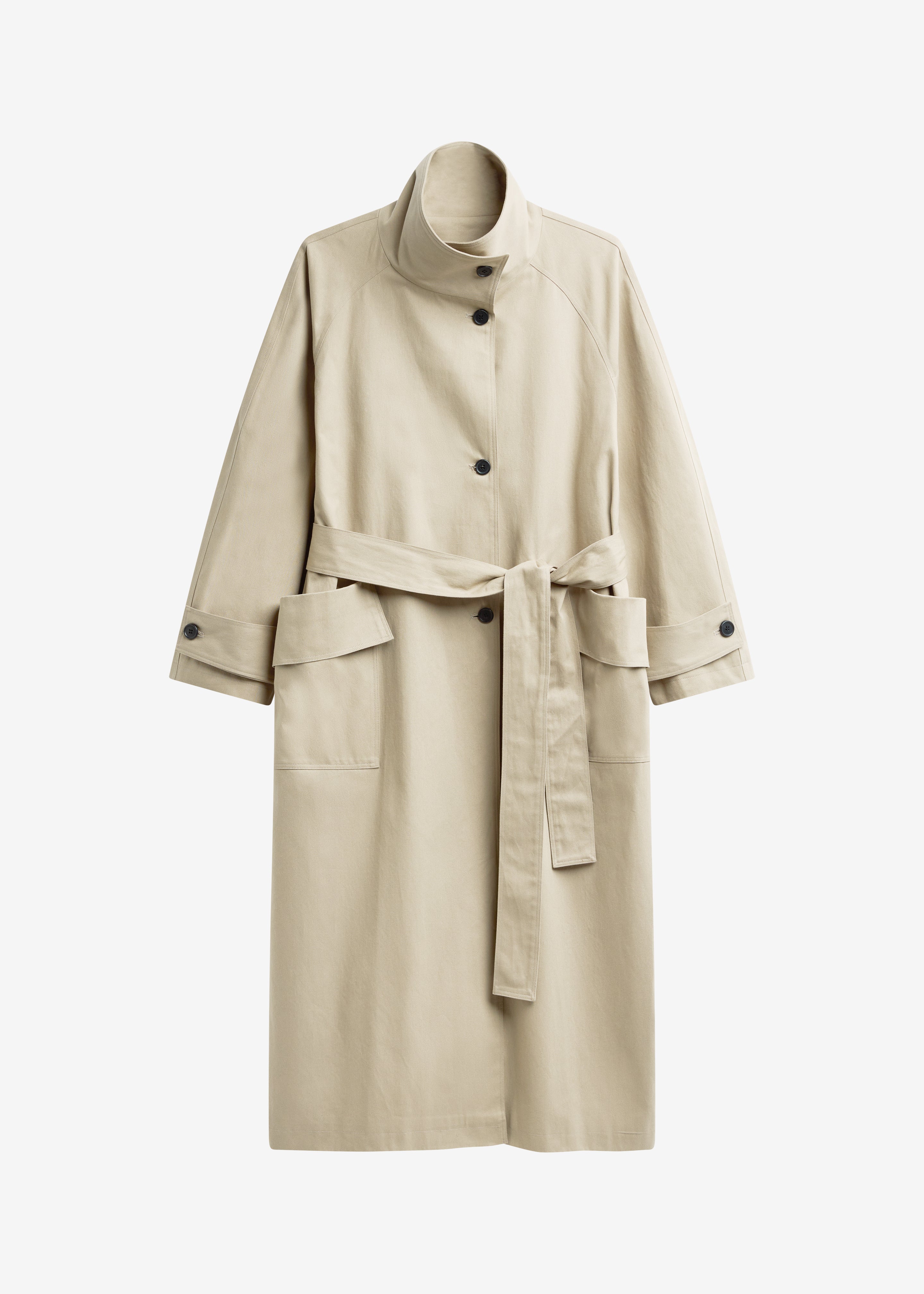 The Frankie Shop ベージュ トレンチコート Lenoir Trench Coat - Beige – The Frankie Shop