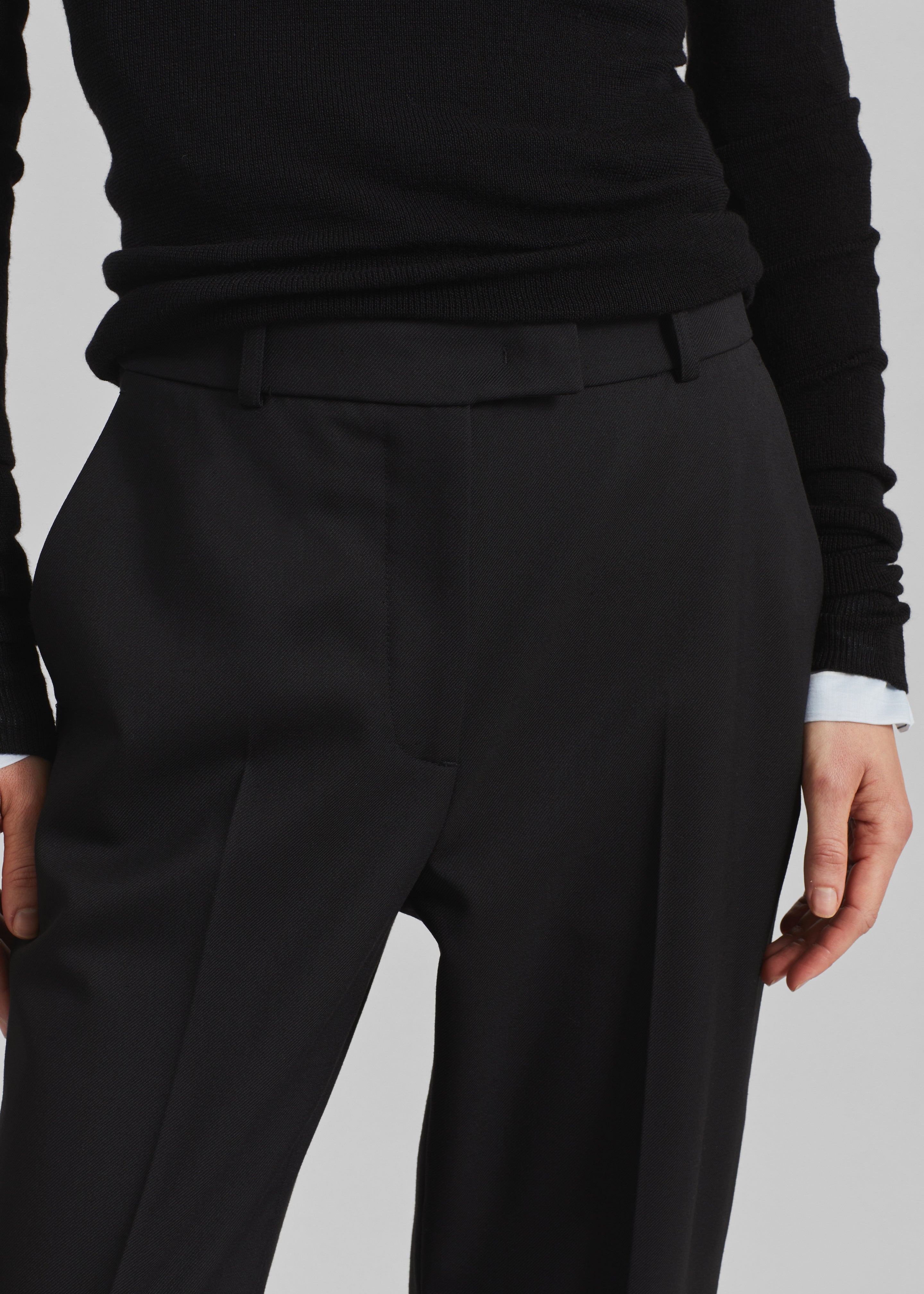 Lenora Straight Trousers - Black - 6