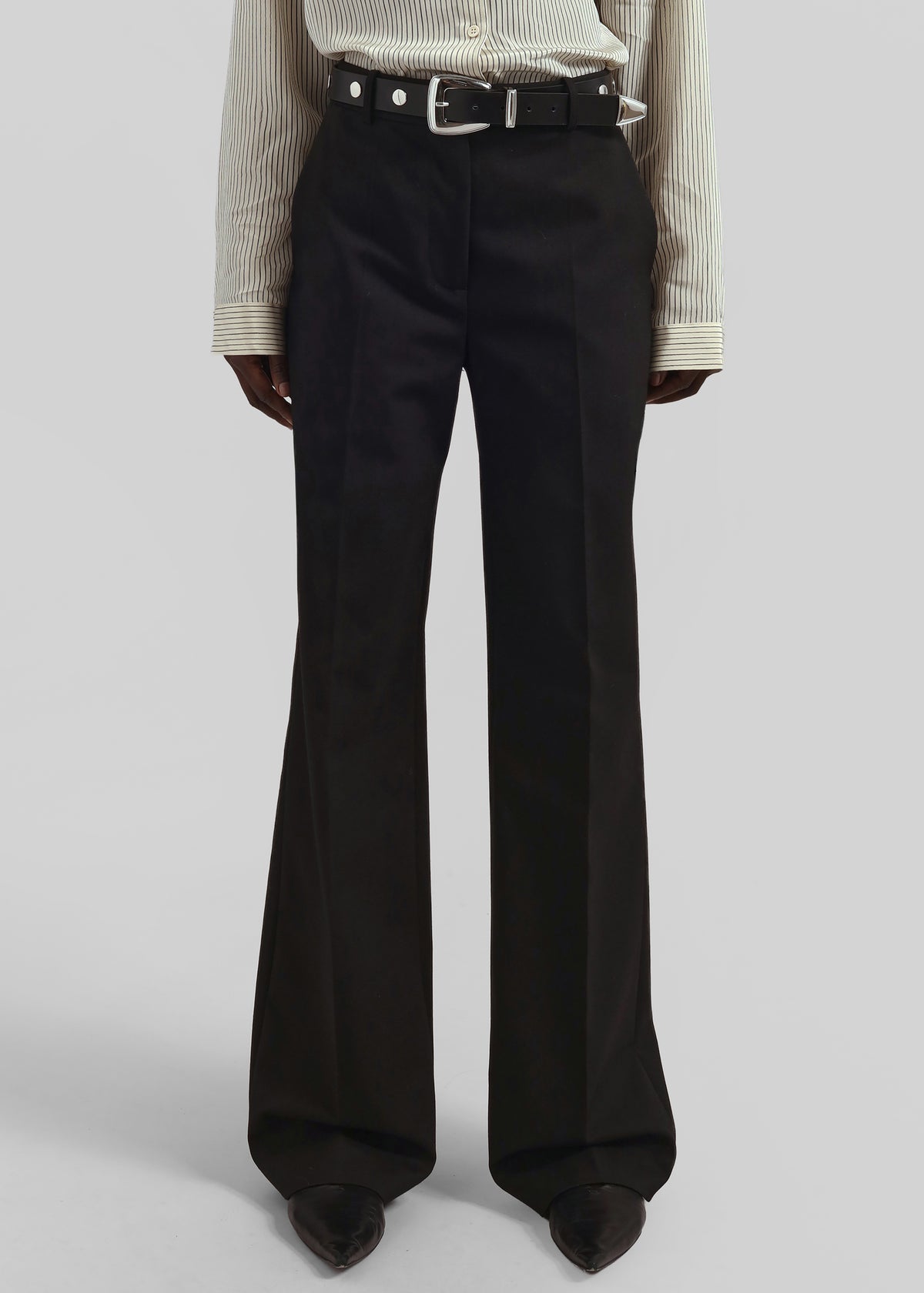 Lenora Straight Trousers - Black - 2